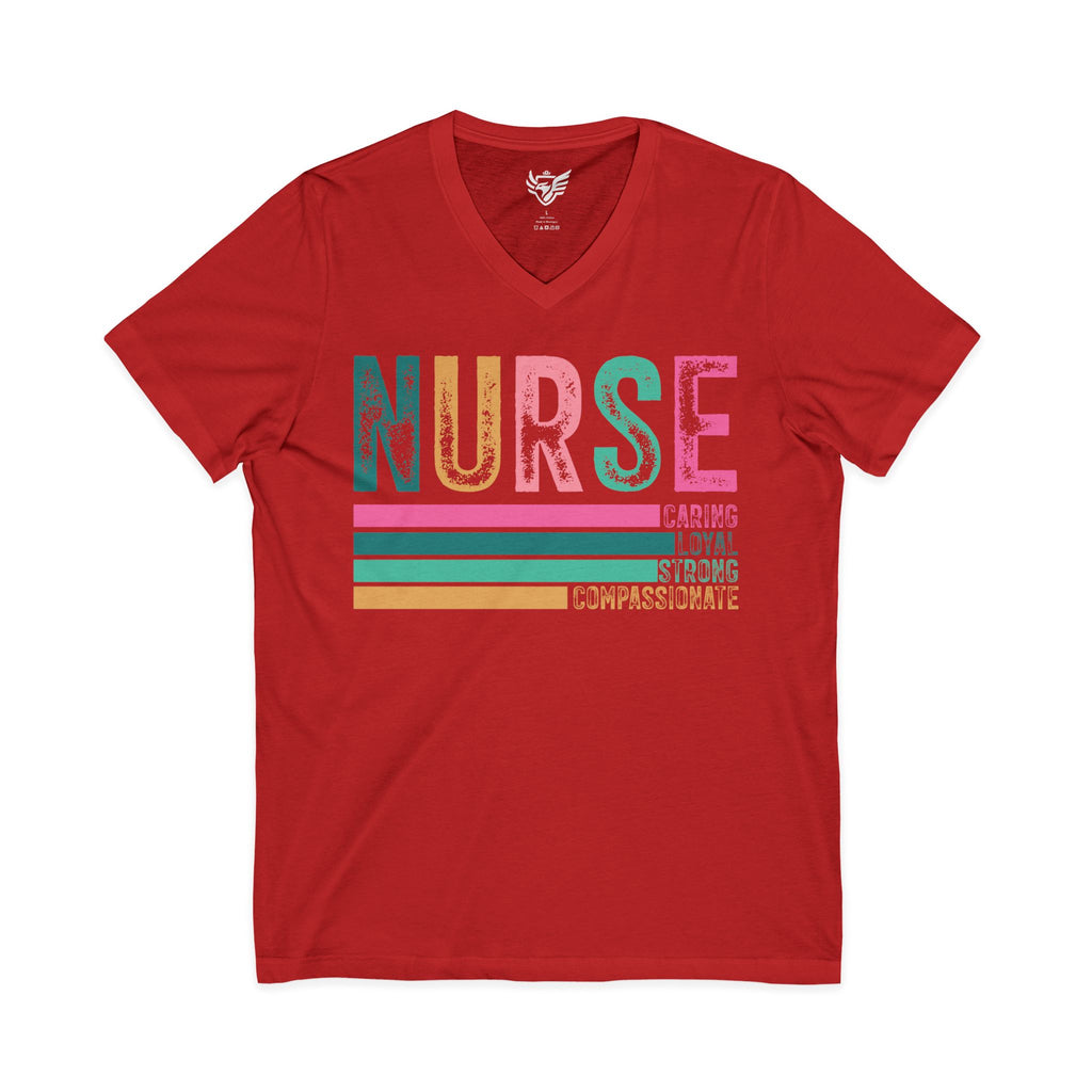 Nurse Jersey Short Sleeve V-Neck Tee