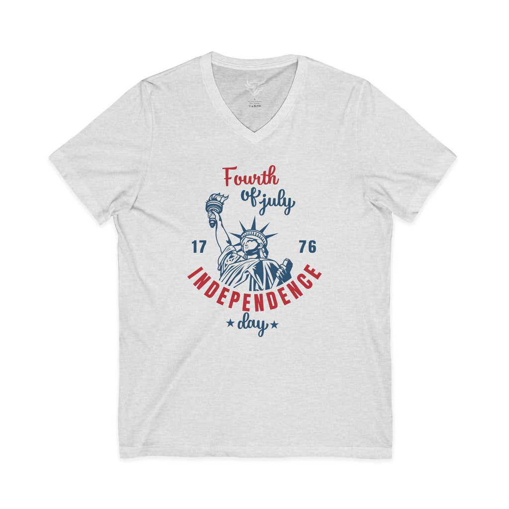 Independence Day Jersey Short Sleeve V-Neck Tee