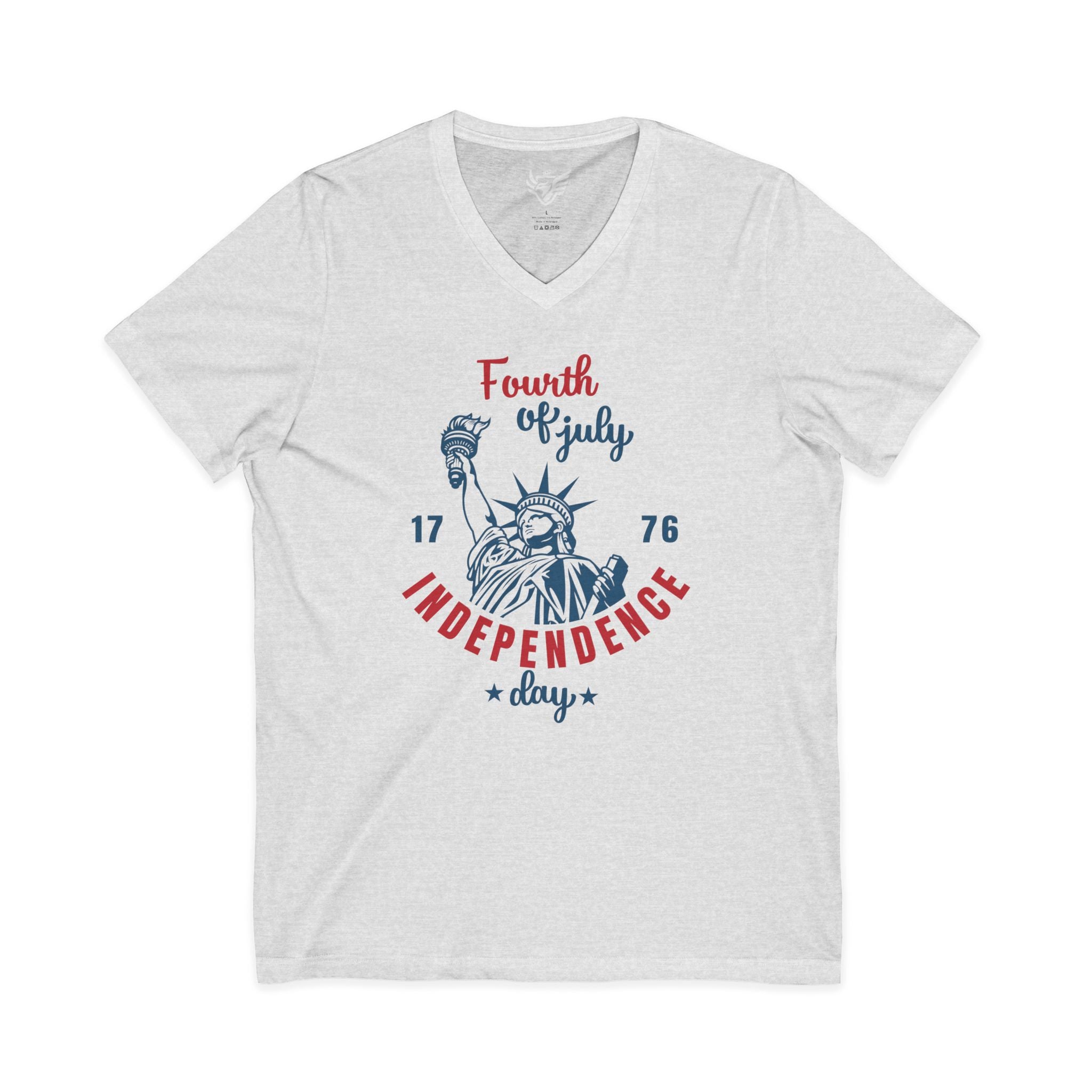 Independence Day Jersey Short Sleeve V-Neck Tee
