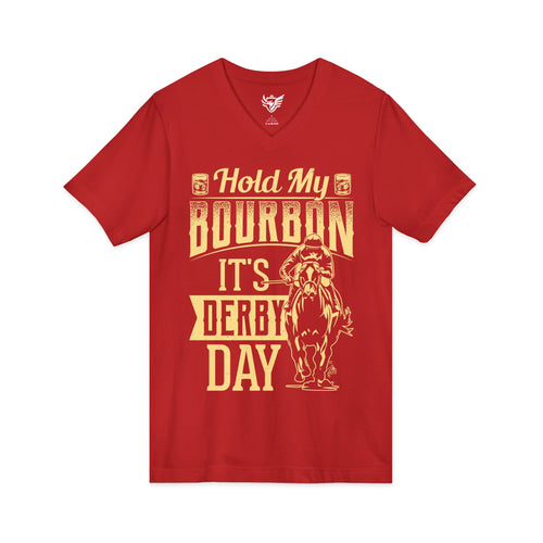 Derby Day Jersey Short Sleeve V-Neck Tee