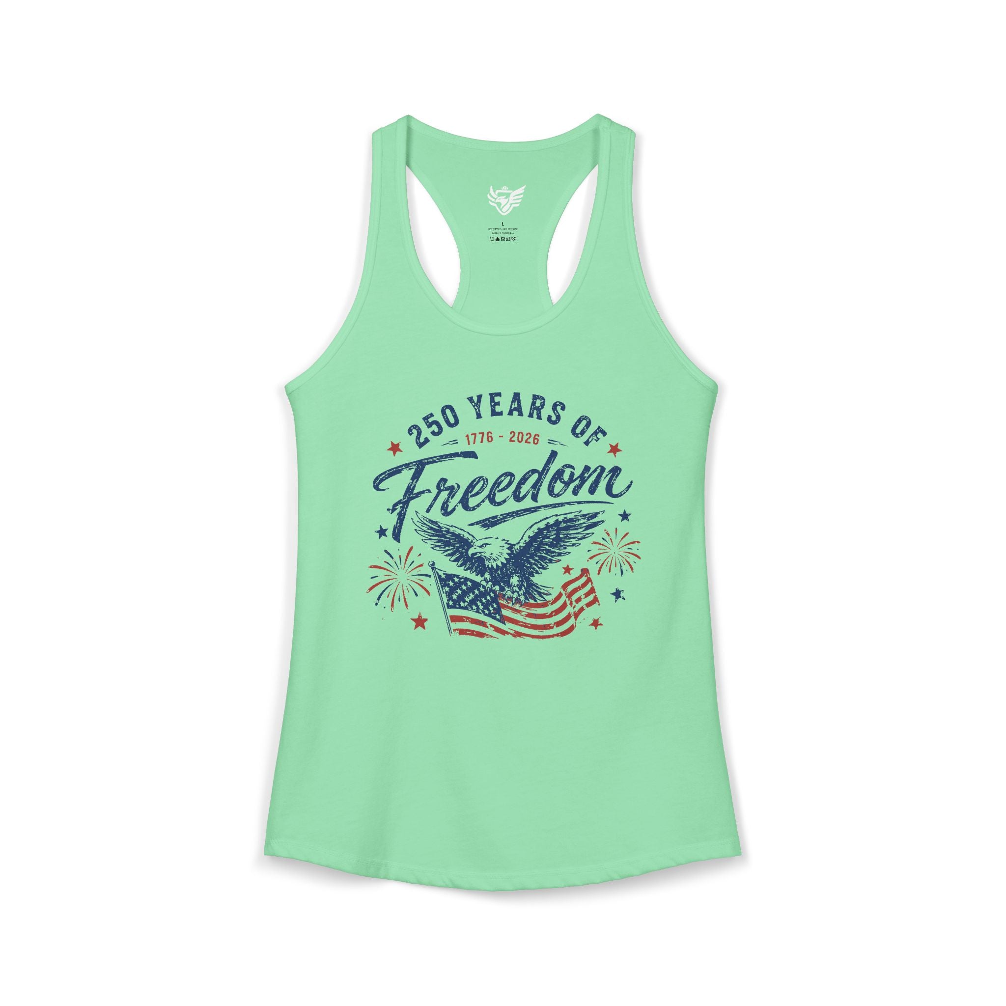250 Years of Freedom Ideal Racerback Tank