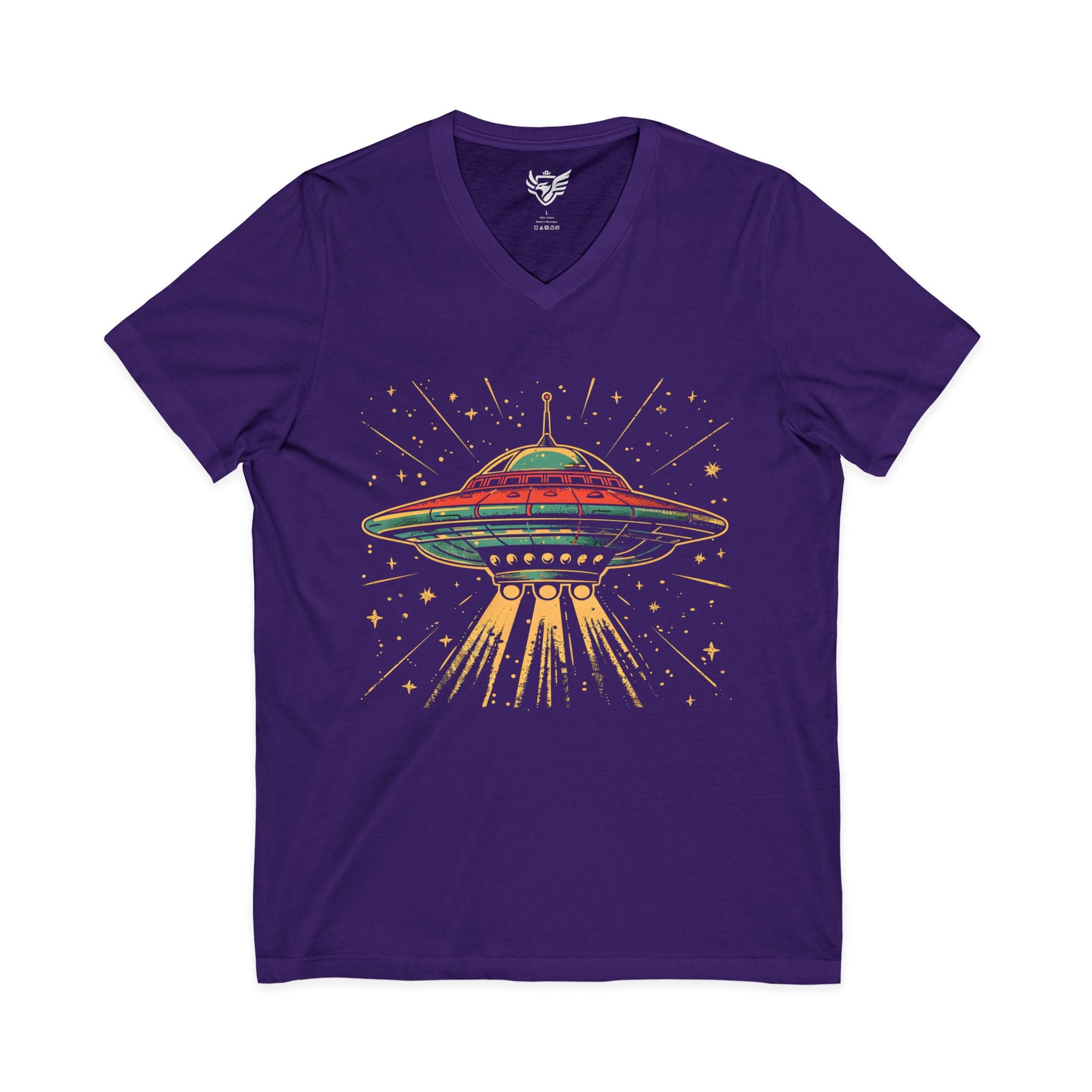 UFO Jersey Short Sleeve V-Neck Tee