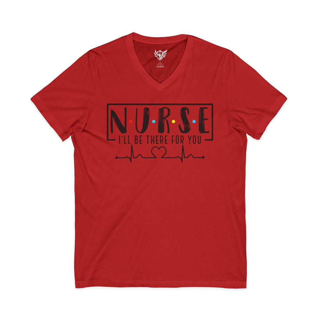 Friend's Theme Nurse Jersey Short Sleeve V-Neck Tee