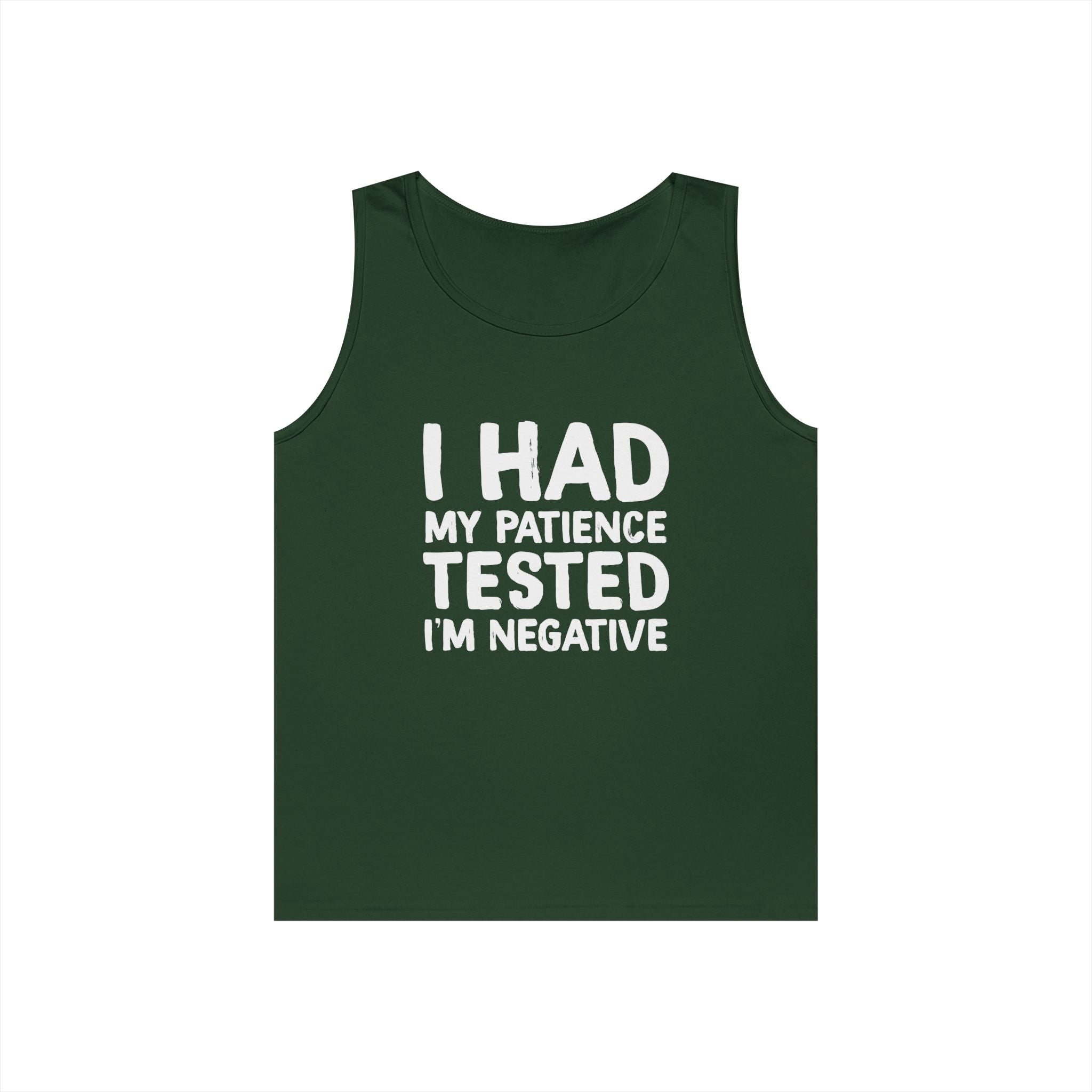 Negative For Patience Heavy Cotton Tank Top