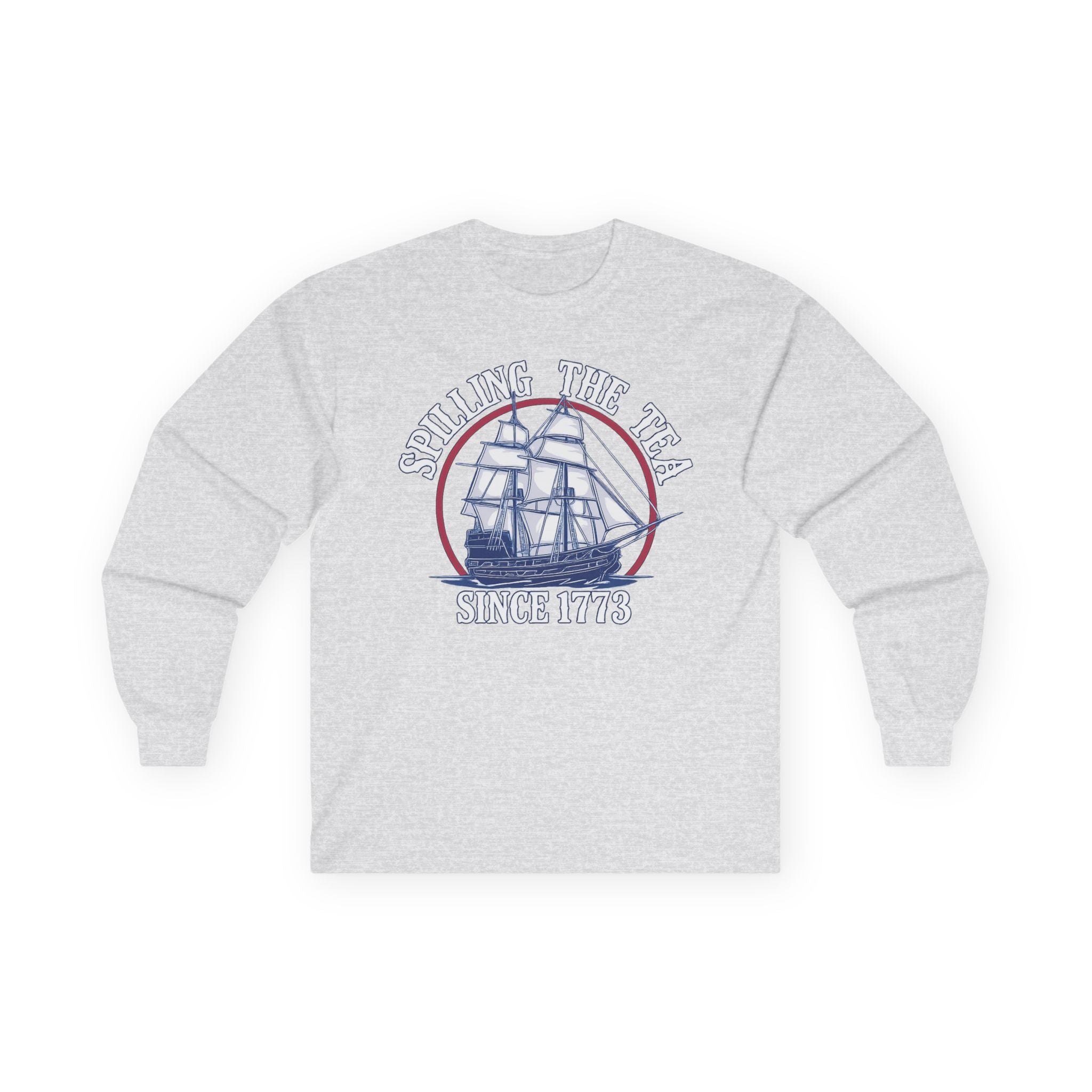 Spilling The Tea Cotton Long Sleeve Tee