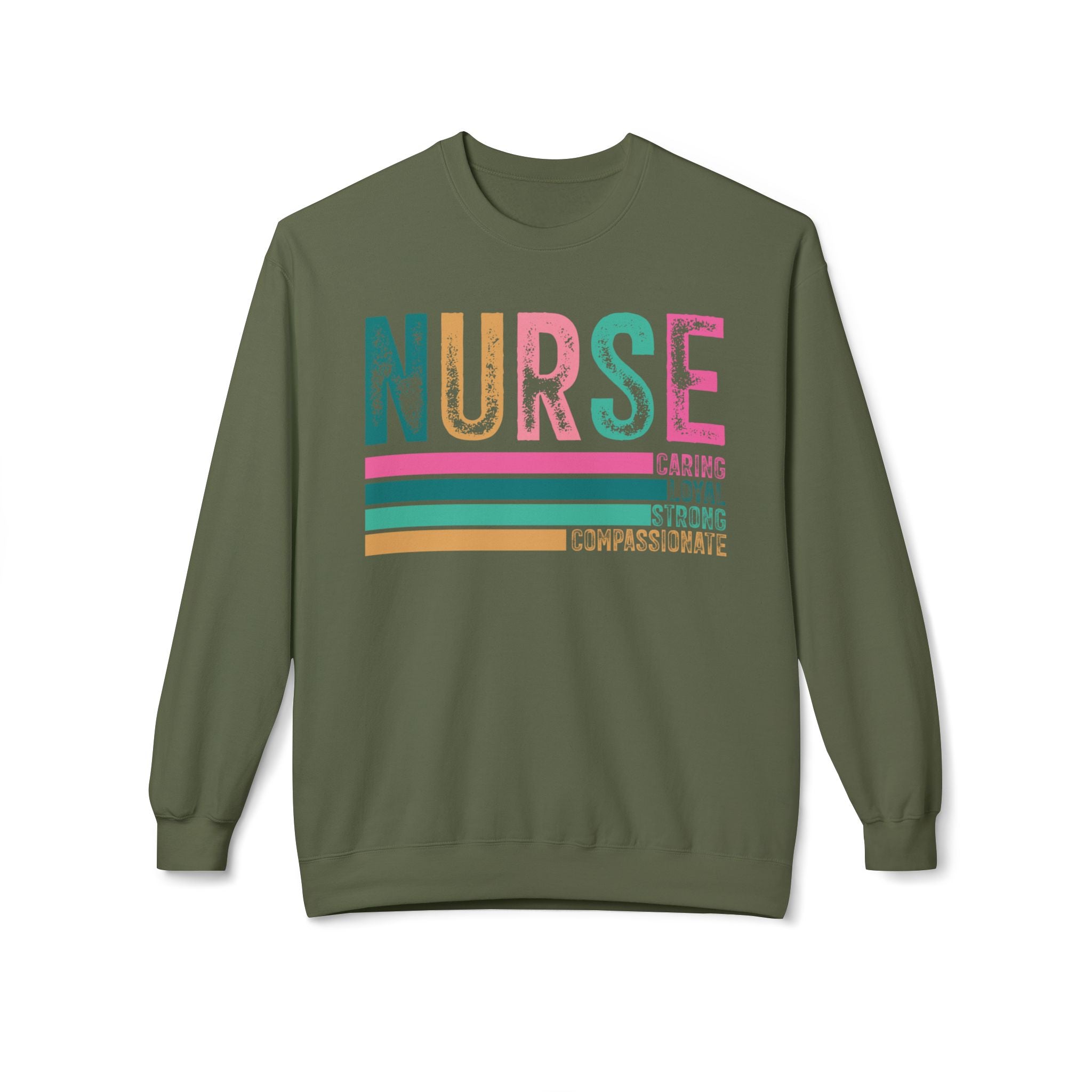 Nurse Midweight Softstyle Fleece Crewneck Sweatshirt