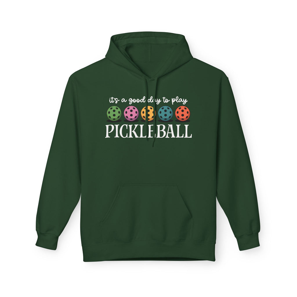 Good Day Pickleball Midweight Softstyle Fleece Hoodie
