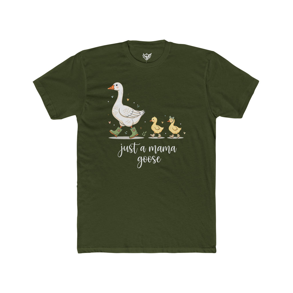 Just A Momma Goose Cotton Crew Tee