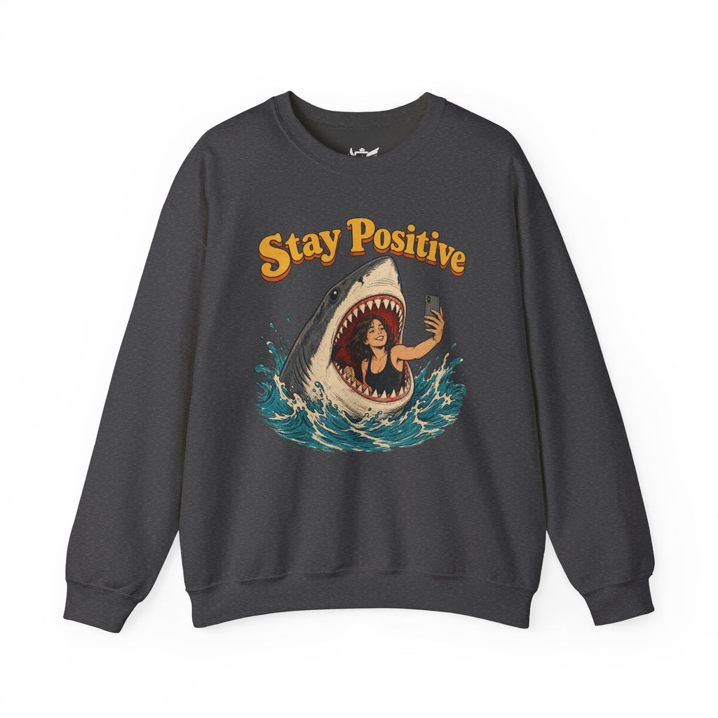 Stay Positive Heavy Blend™ Crewneck Sweatshirt