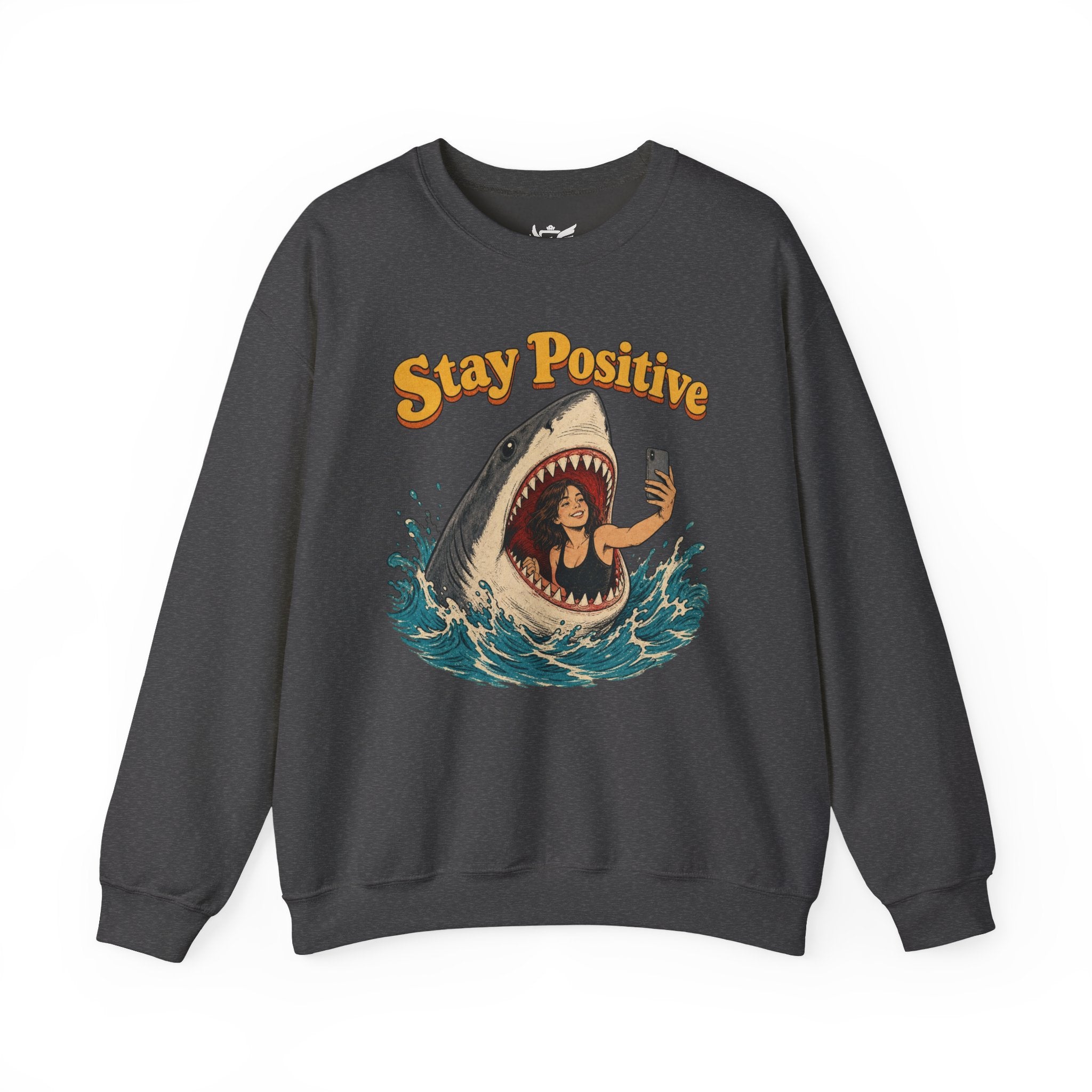 Stay Positive Heavy Blend™ Crewneck Sweatshirt