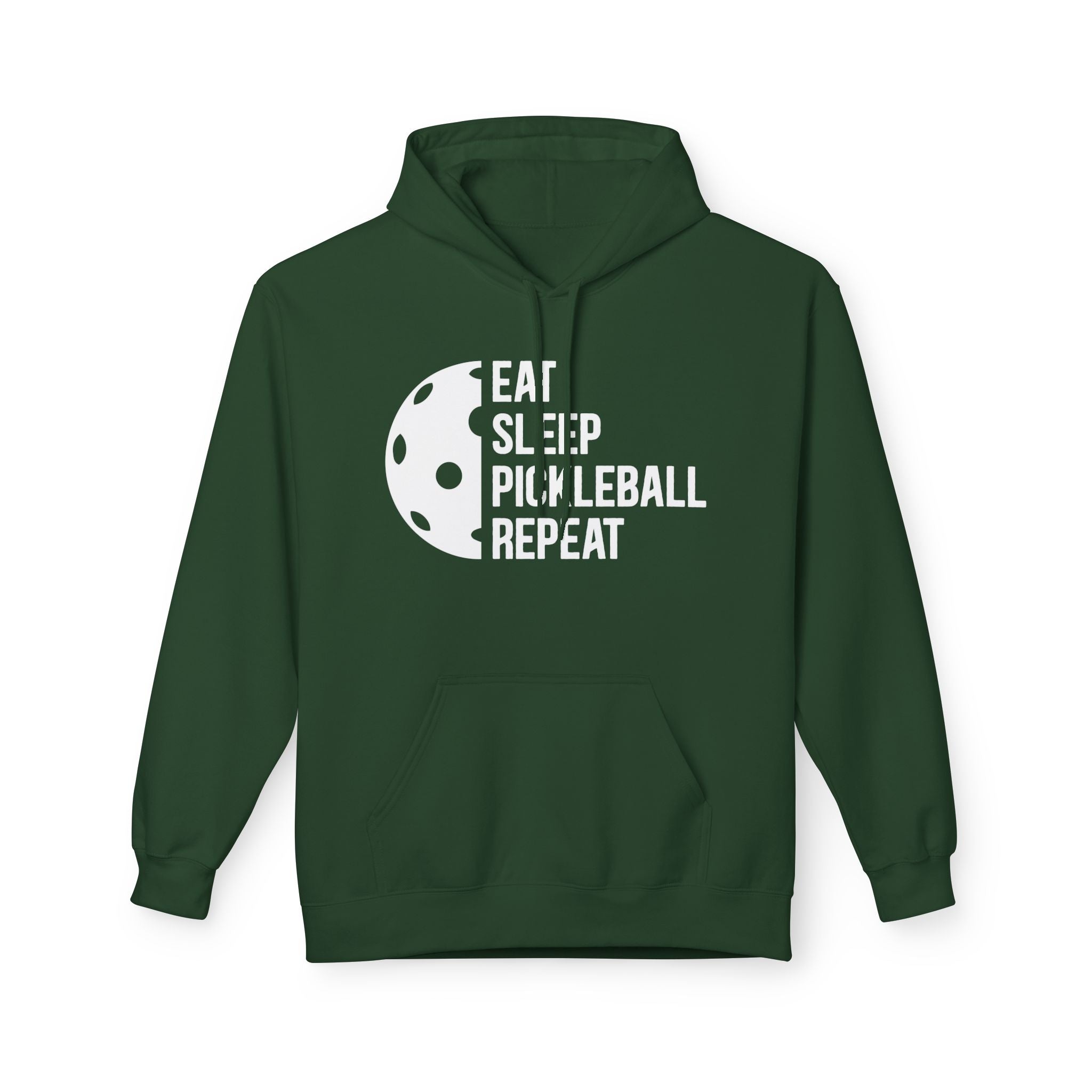 Eat Sleep Pickleball Repeat Midweight Softstyle Fleece Hoodie