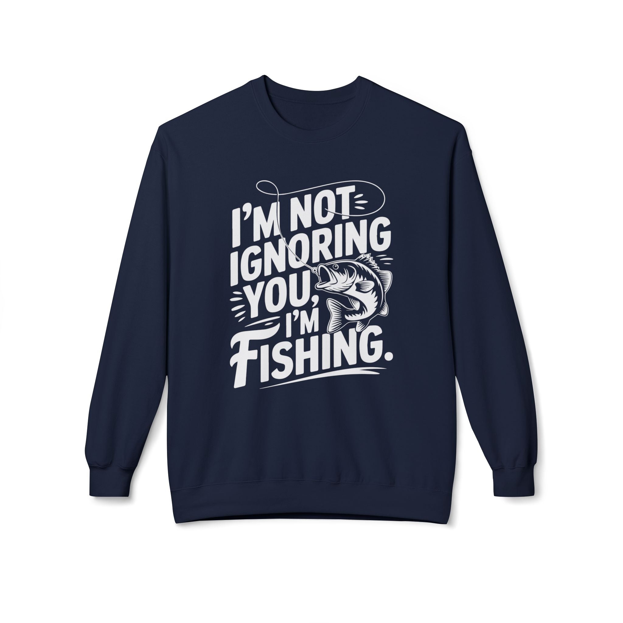 I'm Not Ignoring You Midweight Softstyle Fleece Crewneck Sweatshirt