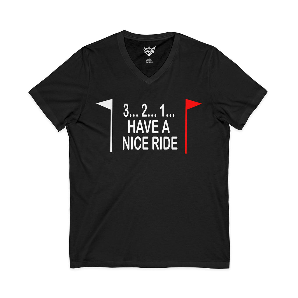Have a Nice Ride Jersey Short Sleeve V-Neck Tee