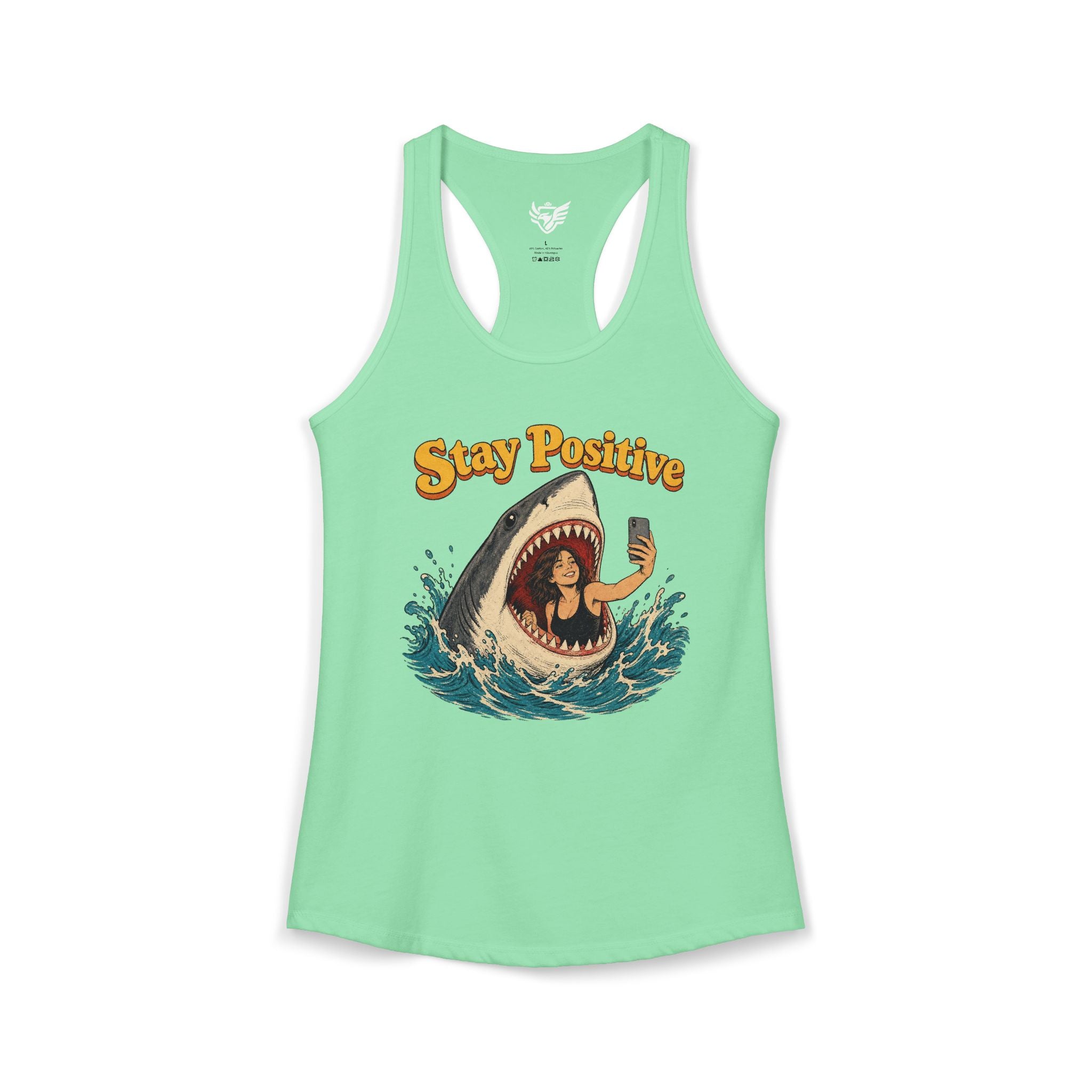 Stay Positive Ideal Racerback Tank