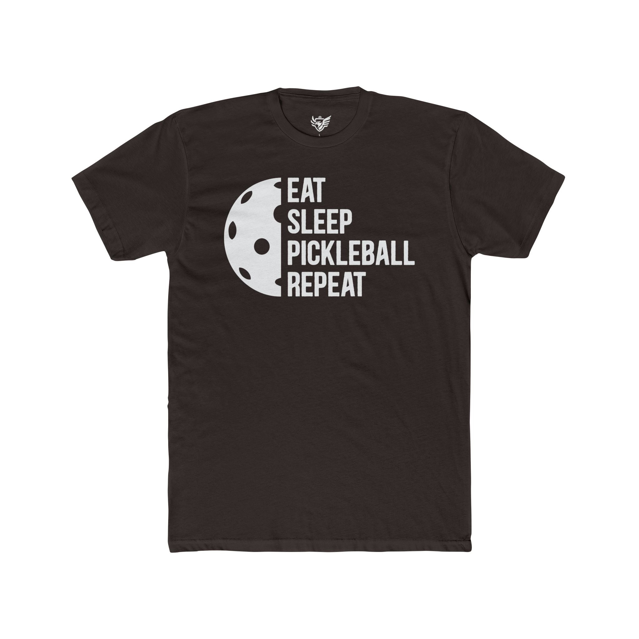 Eat Sleep Pickleball Repeat Cotton Crew Tee