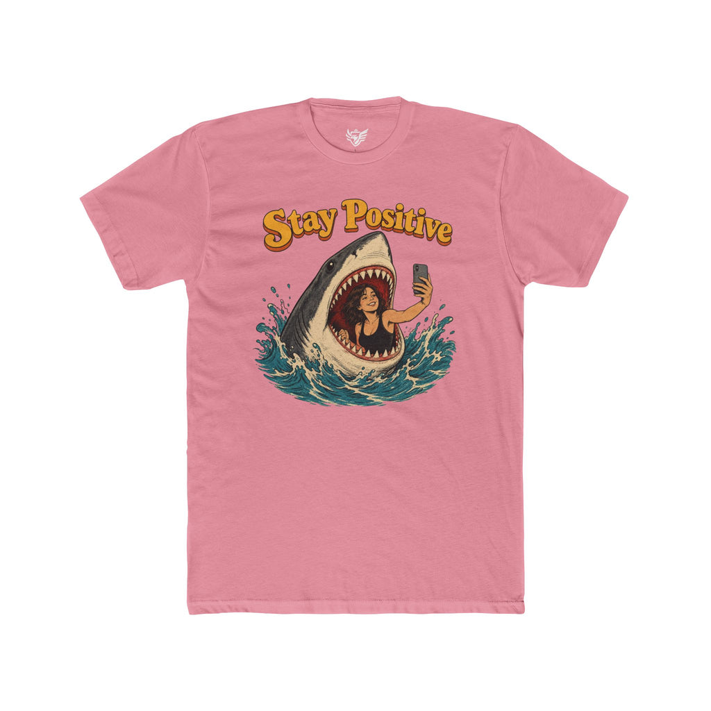Stay Positive Cotton Crew Tee