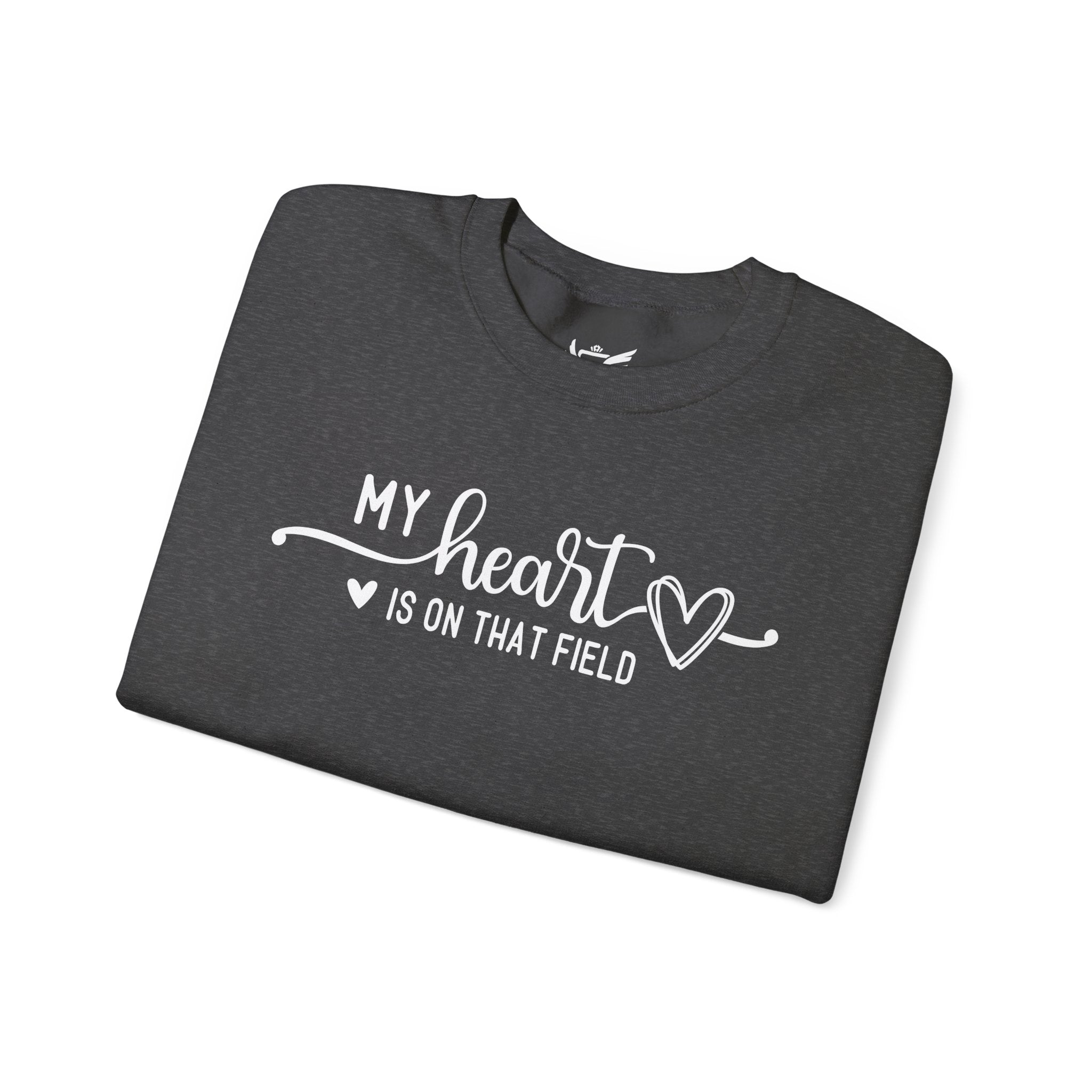 My Heart is on that Field Heavy Blend™ Crewneck Sweatshirt