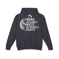 Mom's Against White Baseball Pants Lightweight Hooded Sweatshirt