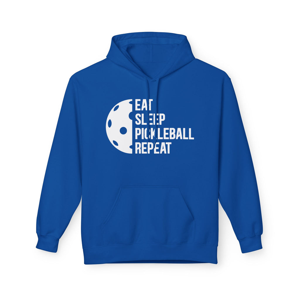 Eat Sleep Pickleball Repeat Midweight Softstyle Fleece Hoodie