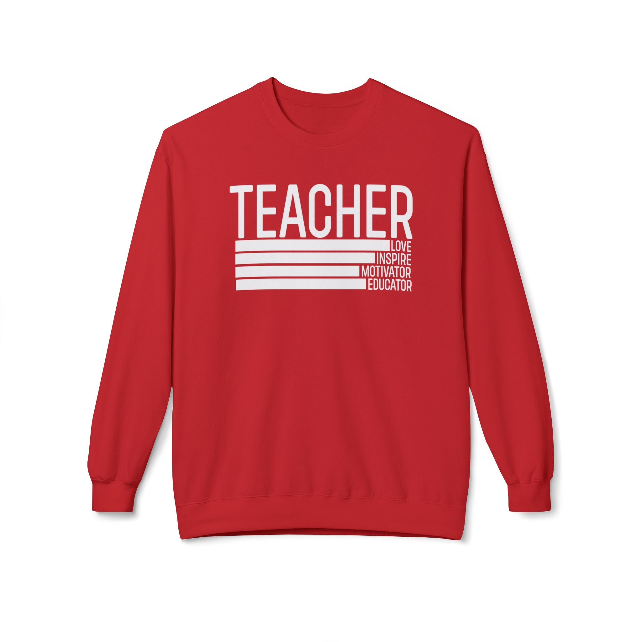 Teacher Midweight Softstyle Fleece Crewneck Sweatshirt
