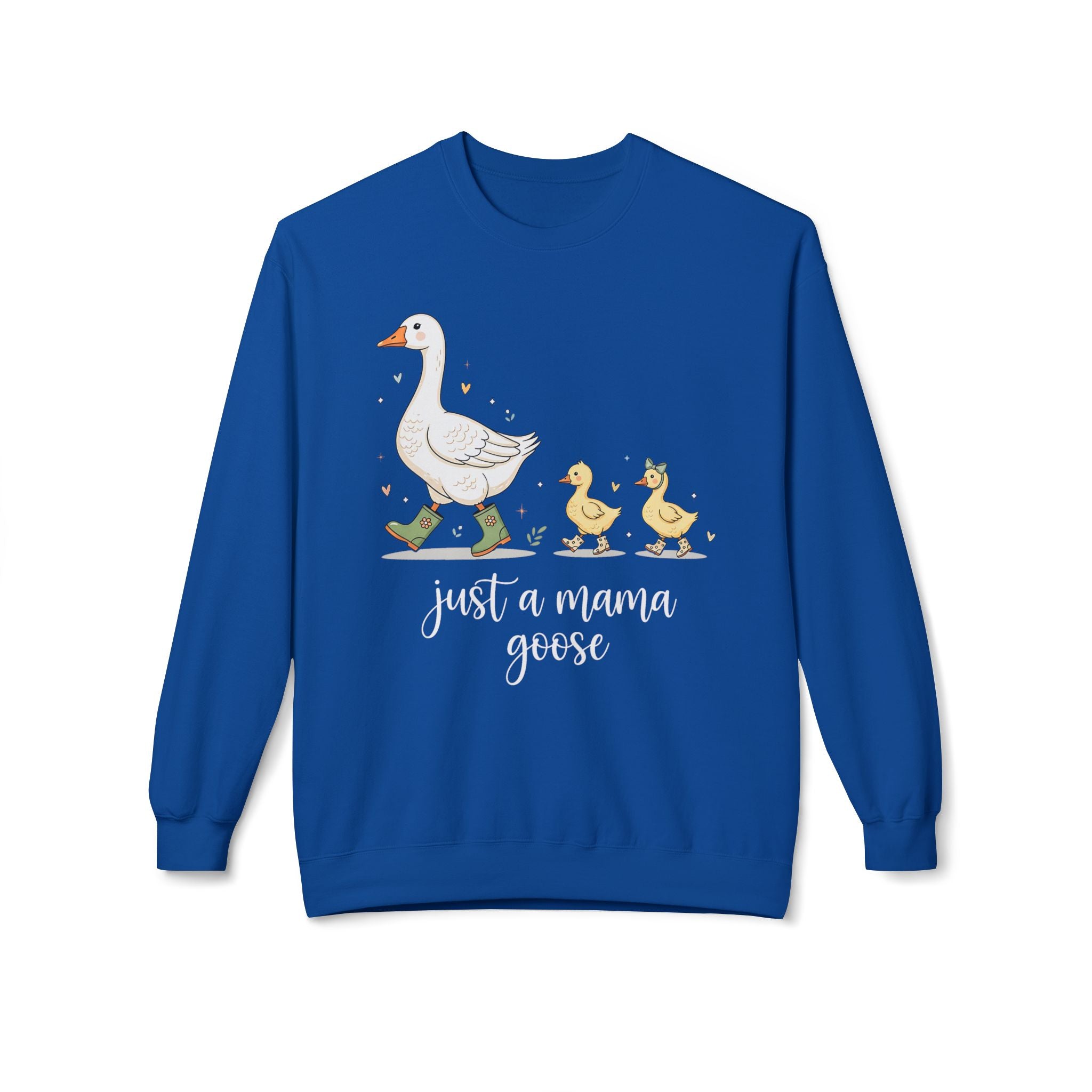 Just a Mama Goose Midweight Softstyle Fleece Crewneck Sweatshirt