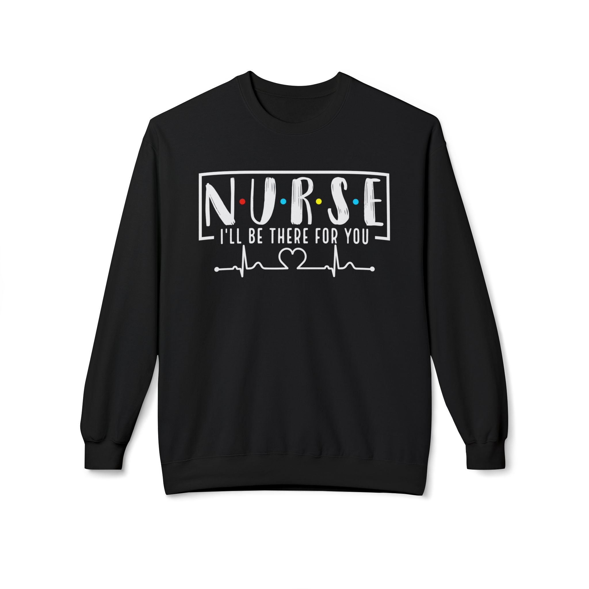 Friend's Theme Nurse Midweight Softstyle Fleece Crewneck Sweatshirt