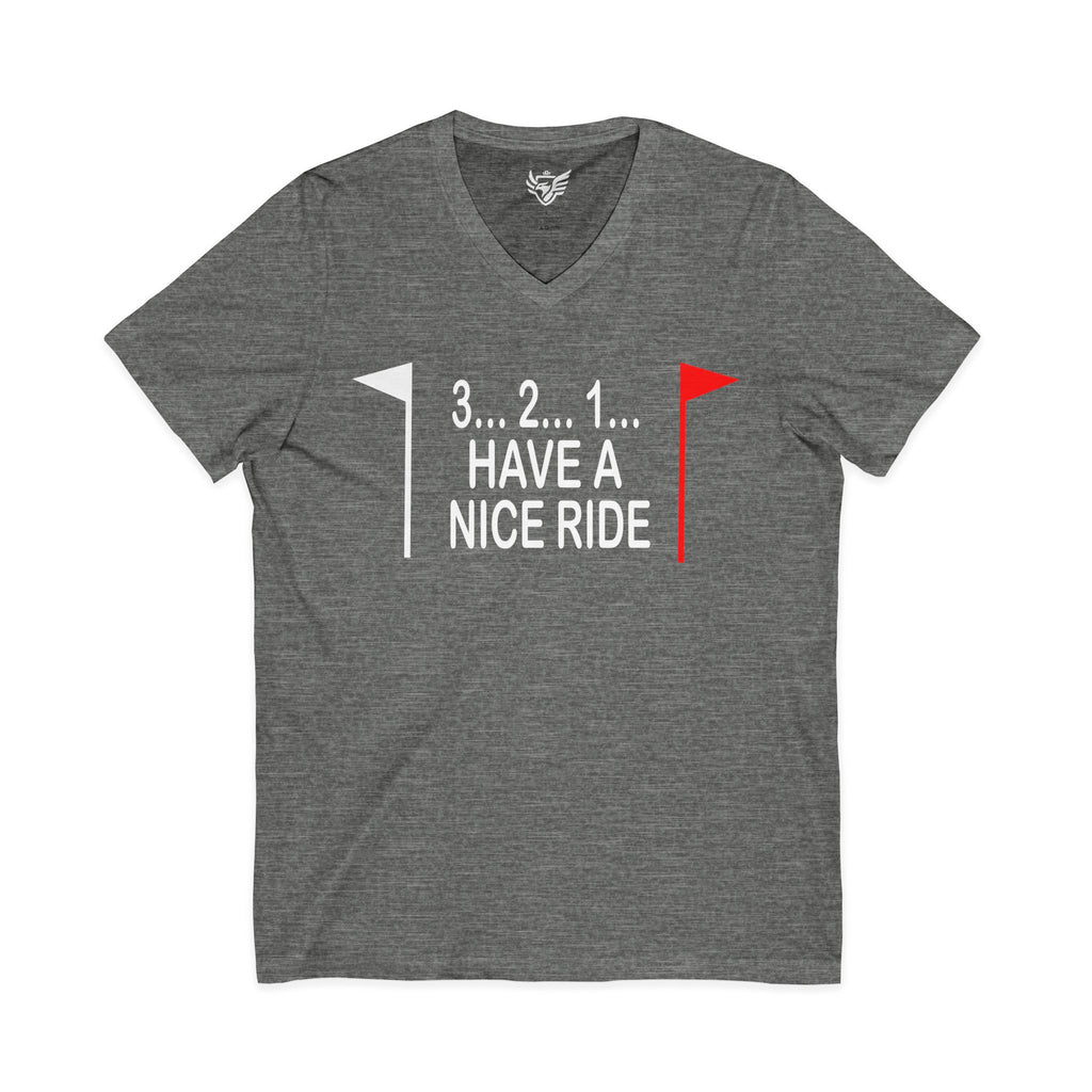 Have a Nice Ride Jersey Short Sleeve V-Neck Tee