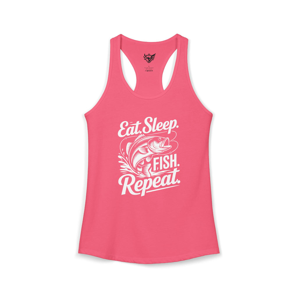 Eat Sleep Fish Repeat Ideal Racerback Tank