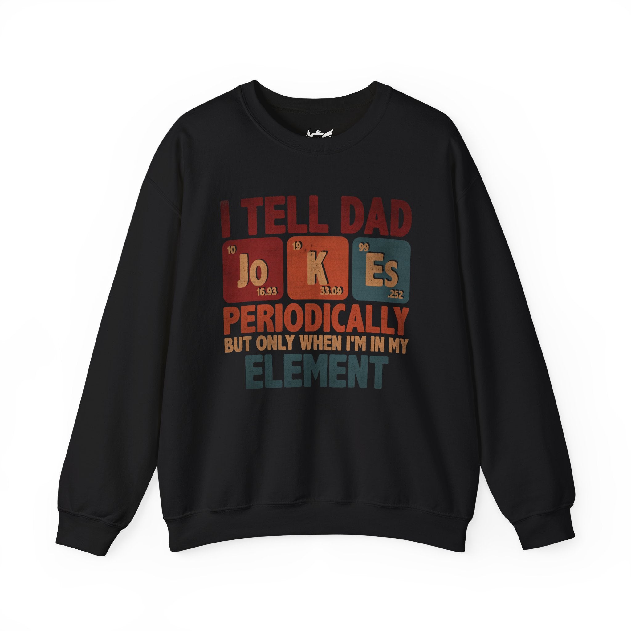 Dad Jokes Periodically Heavy Blend™ Crewneck Sweatshirt
