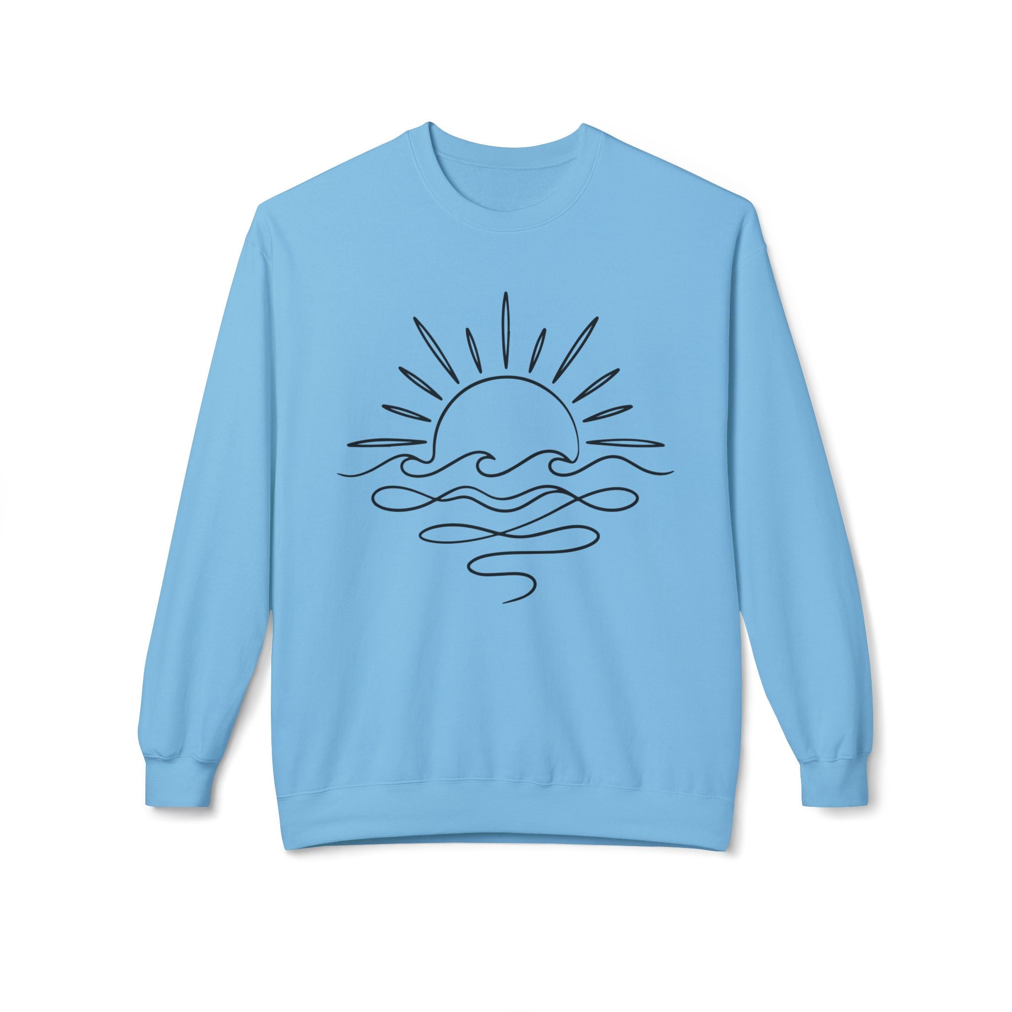 Sunny Sea Midweight Softstyle Fleece Crewneck Sweatshirt