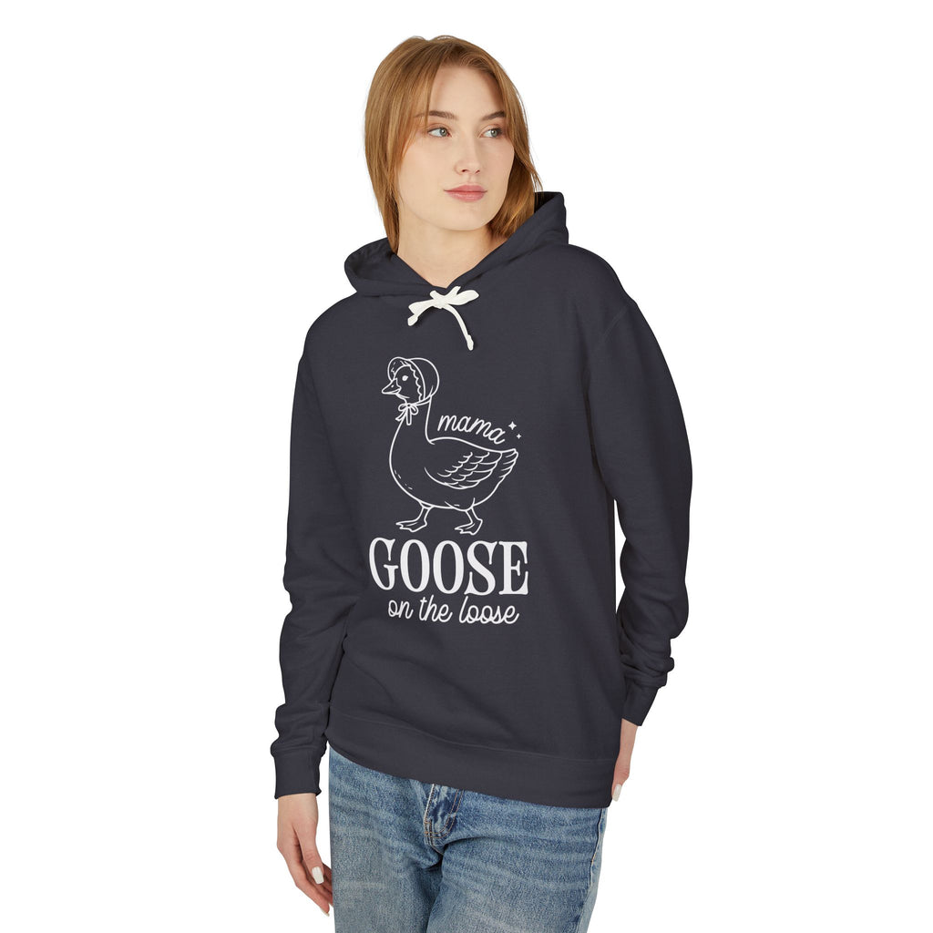 Mama Goose on the Loose Lightweight Hooded Sweatshirt