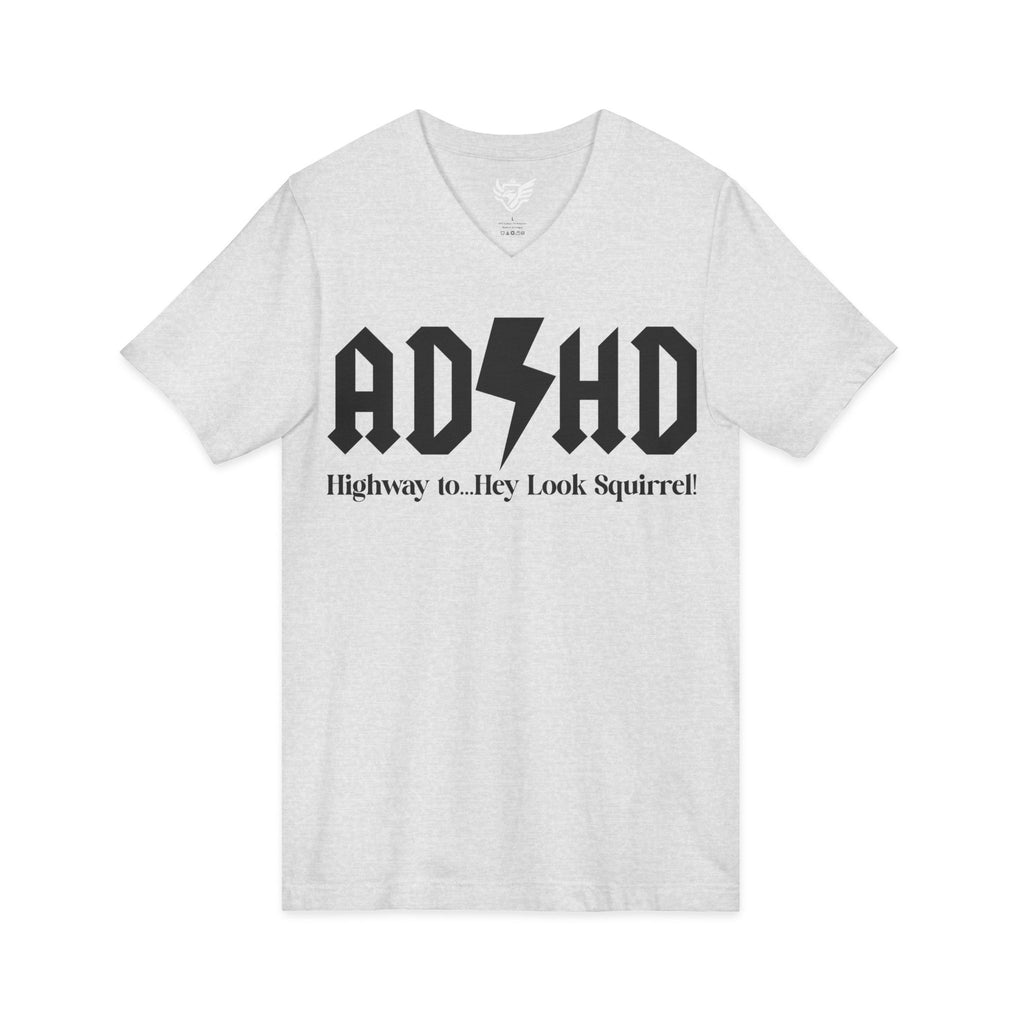 ADHD Highway to... Jersey Short Sleeve V-Neck Tee