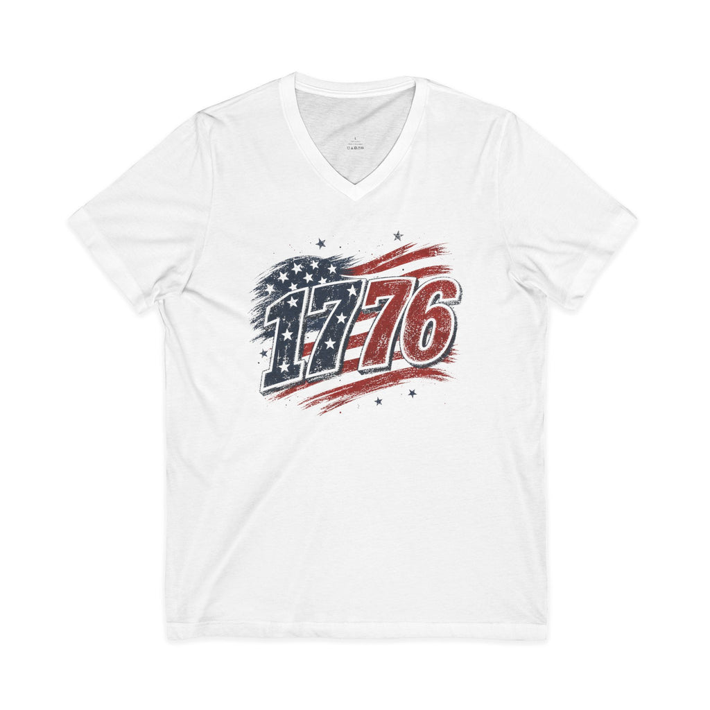 1776 Jersey Short Sleeve V-Neck Tee