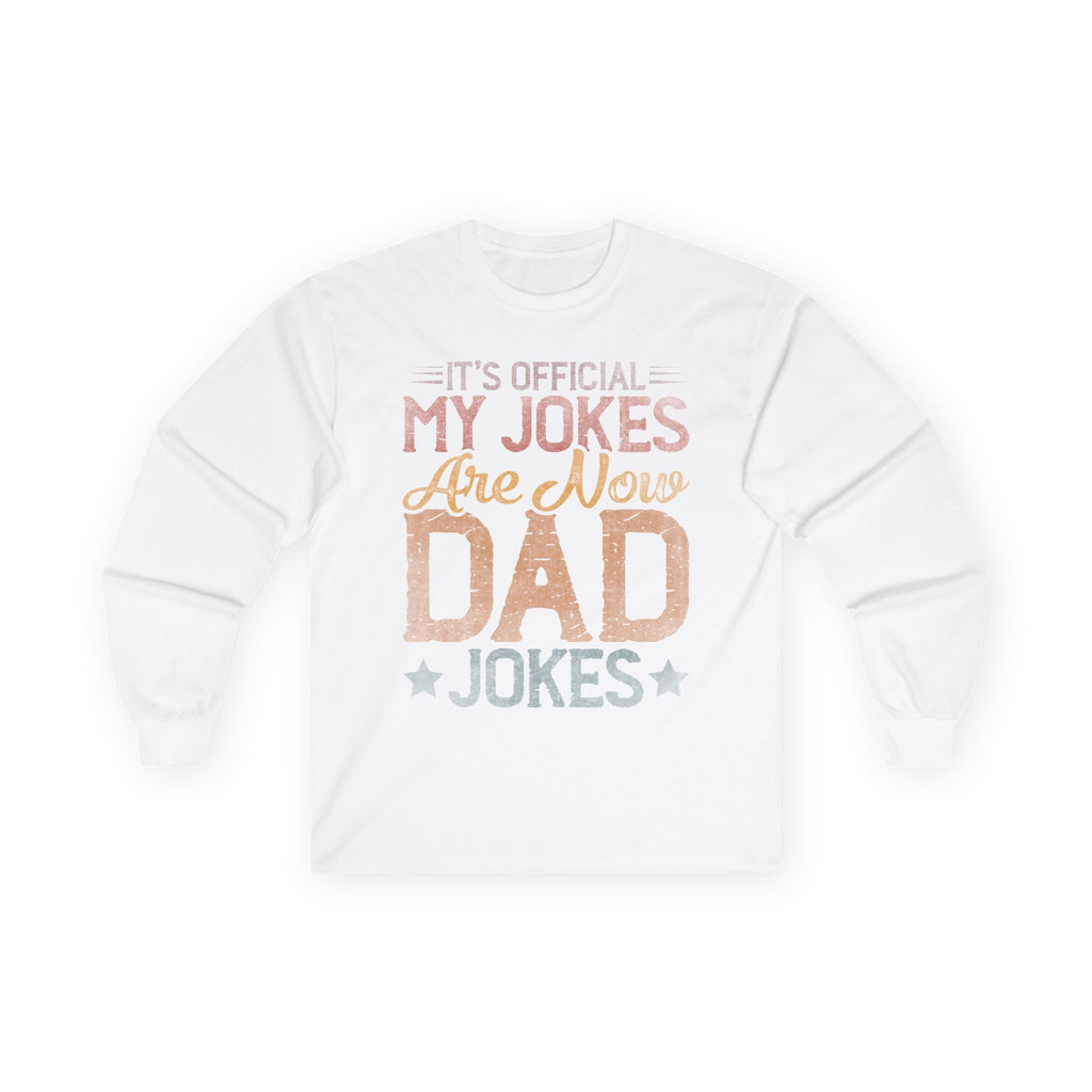 Dad Jokes Cotton Long Sleeve Tee