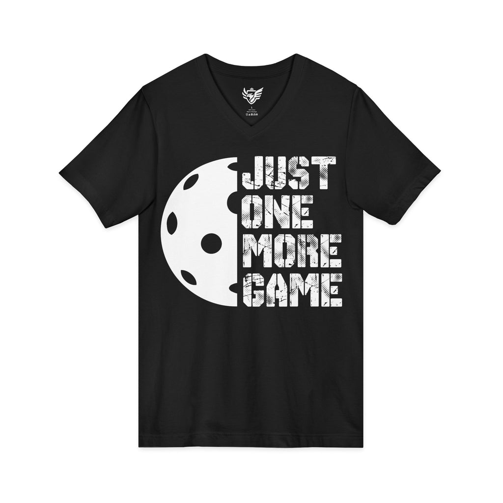 Just One More Game Jersey Short Sleeve V-Neck Tee