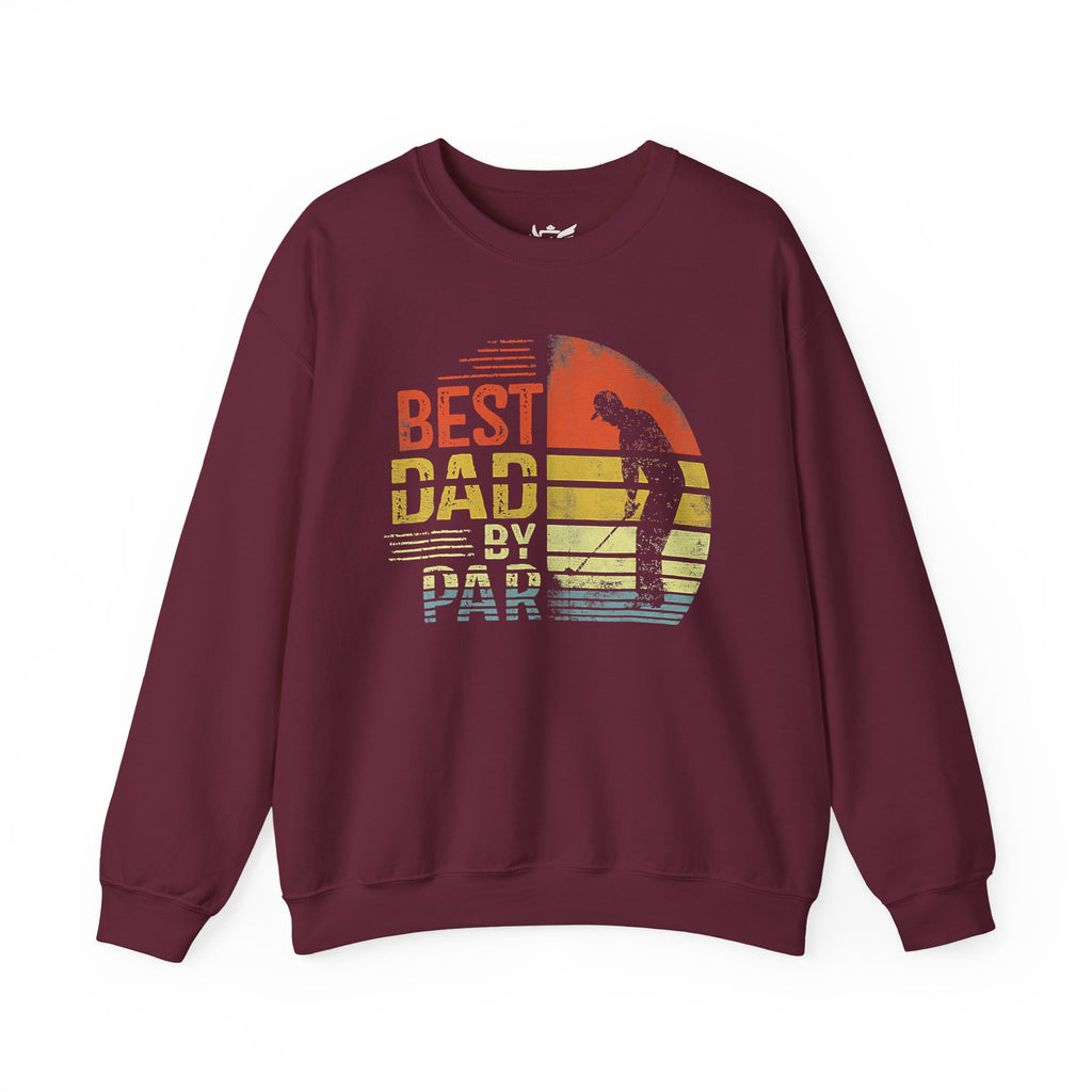 Best Dad By Par Heavy Blend™ Crewneck Sweatshirt