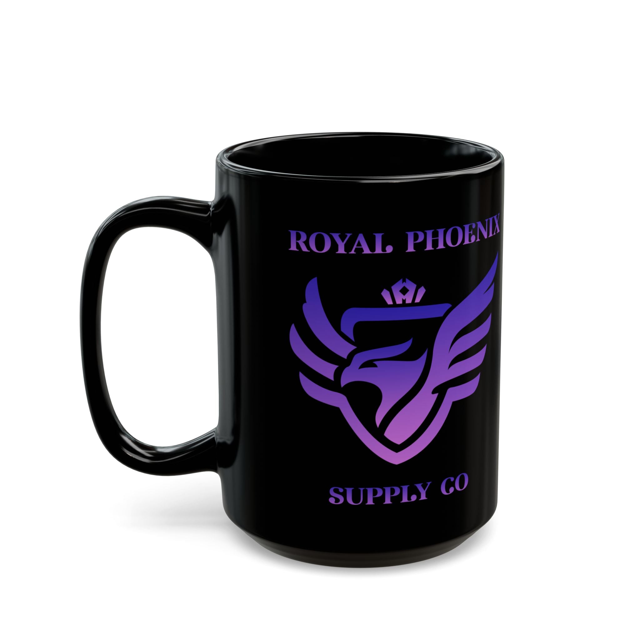 Royal Sparrow Black Mug (11oz, 15oz)