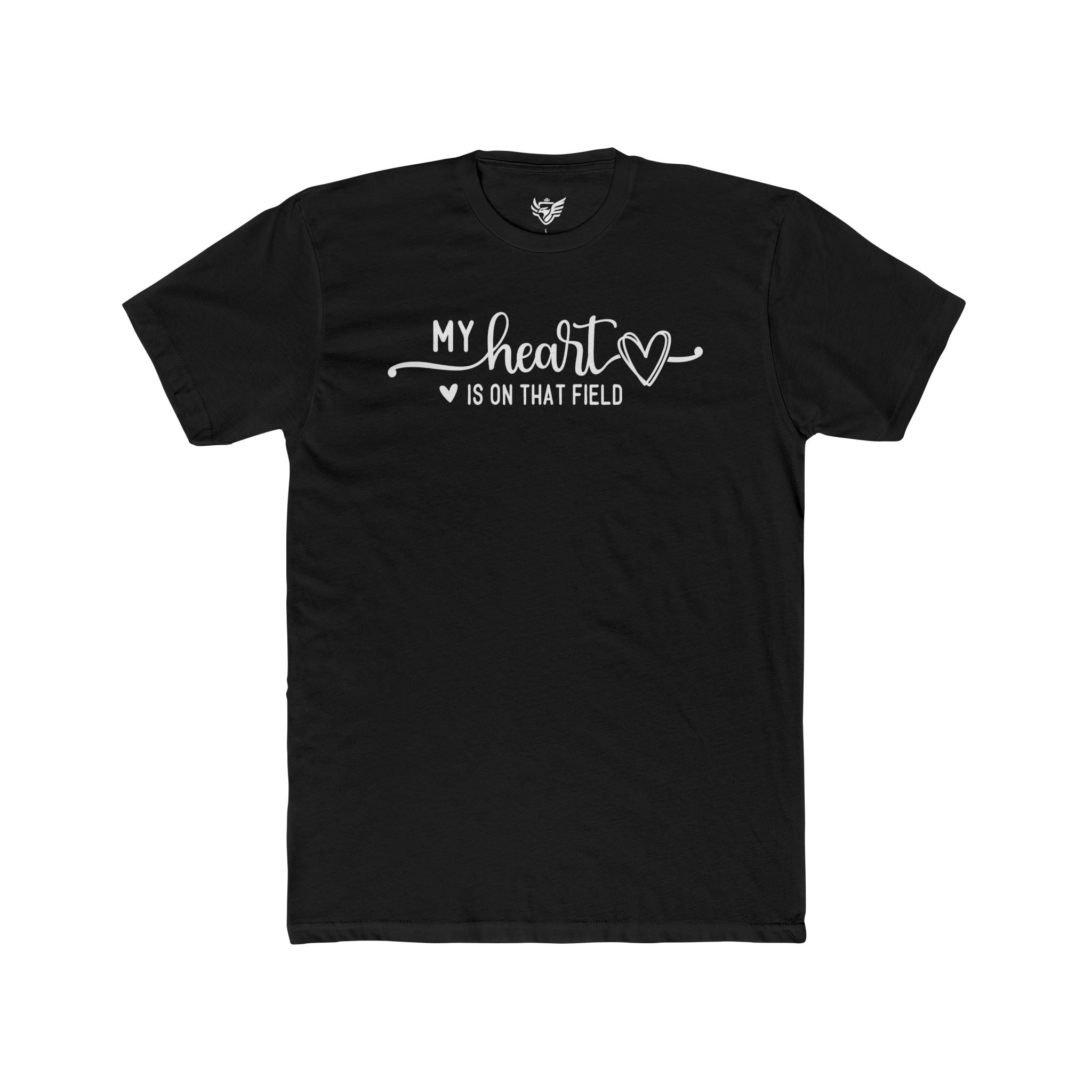 My Heart is on that Field Cotton Crew Tee