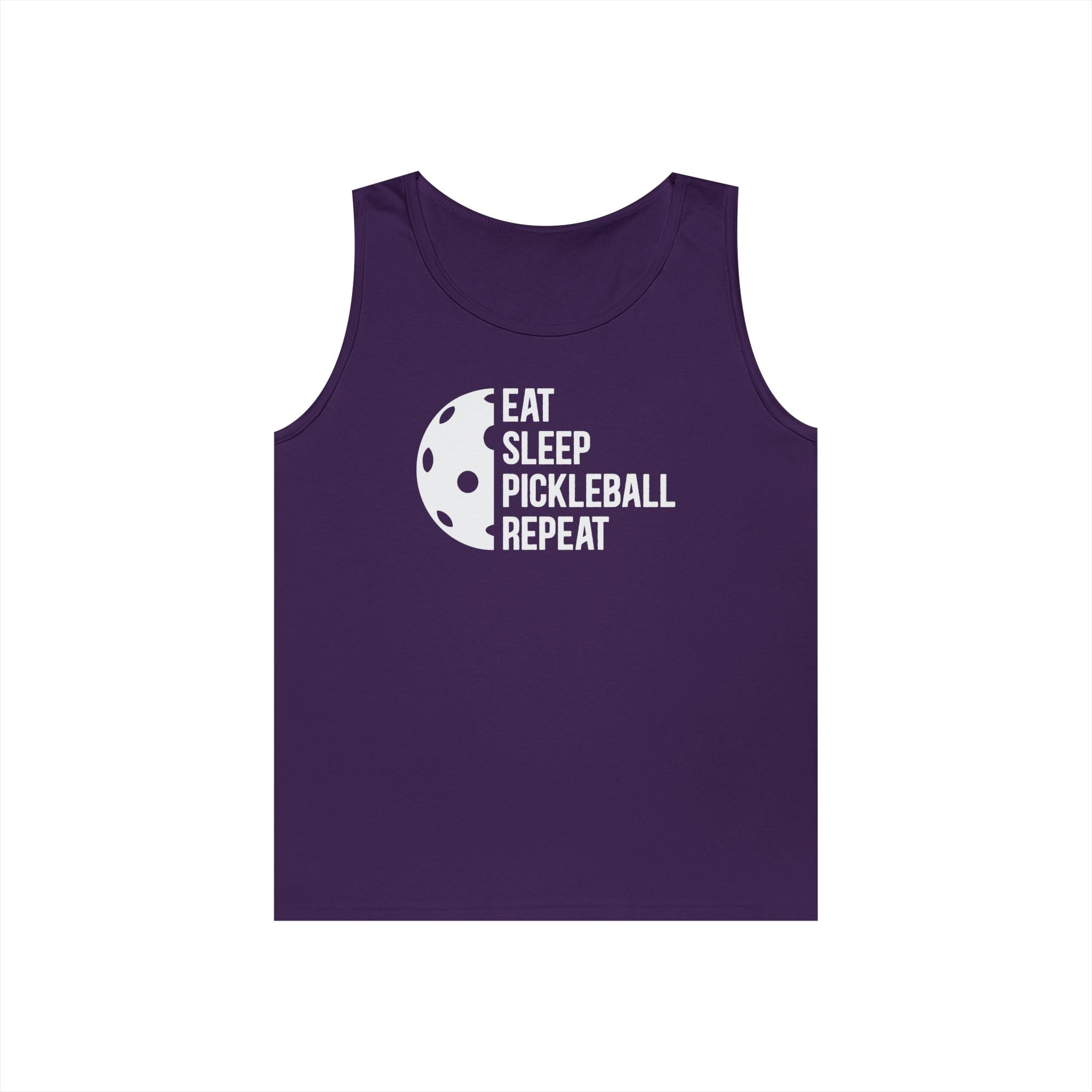 Eat Sleep Pickleball Heavy Cotton Tank Top