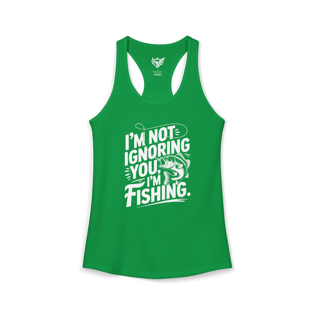 I'm Not Ignoring You Ideal Racerback Tank