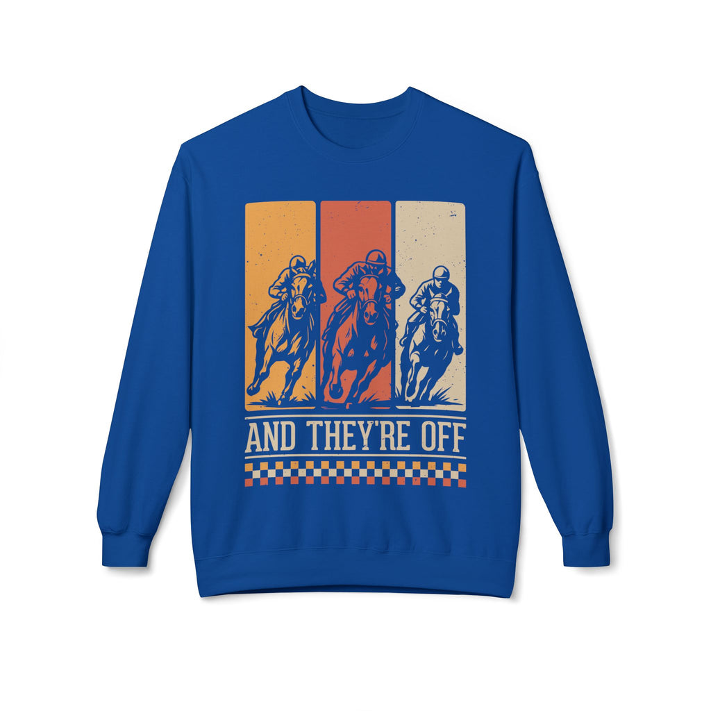 Racing Midweight Softstyle Fleece Crewneck Sweatshirt