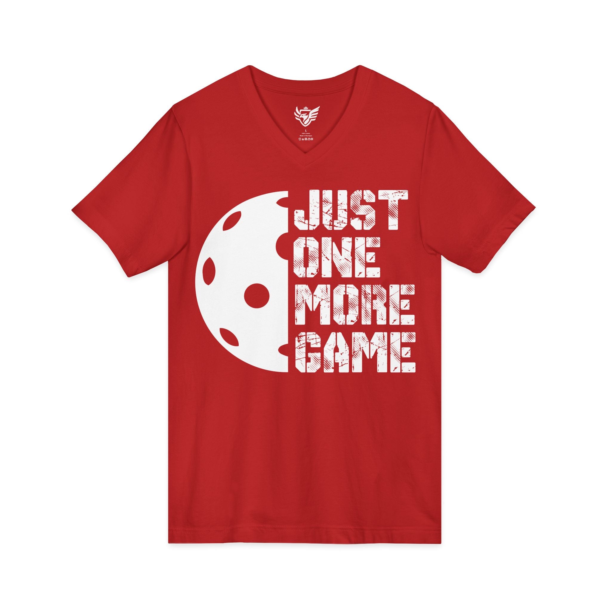 Just One More Game Jersey Short Sleeve V-Neck Tee