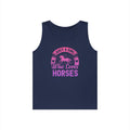 Just a Girl Who Loves Horses Heavy Cotton Tank Top