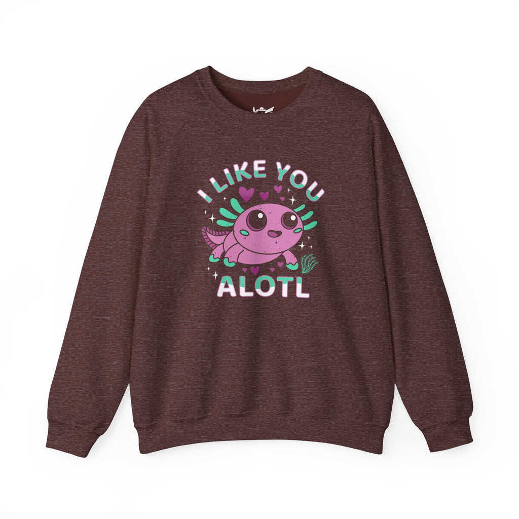 I Like You Alotl Heavy Blend™ Crewneck Sweatshirt