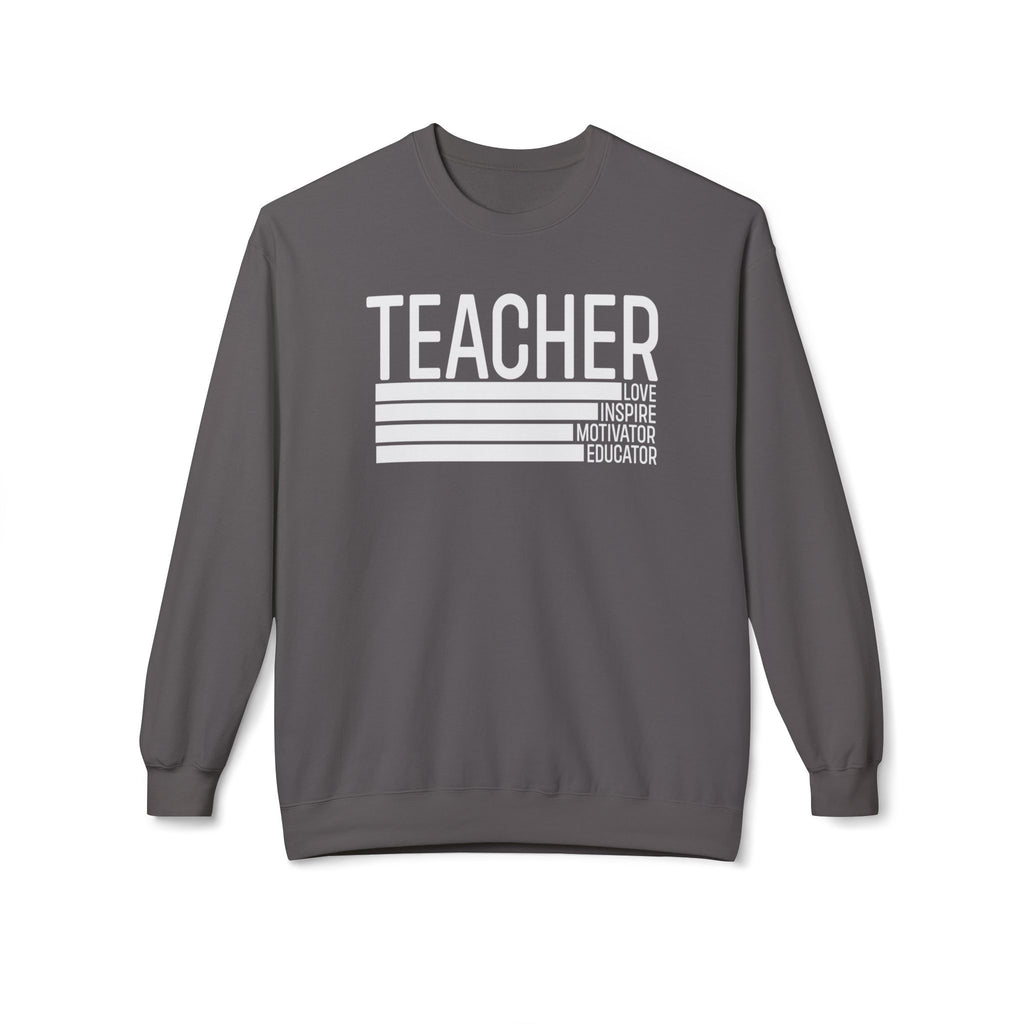 Teacher Midweight Softstyle Fleece Crewneck Sweatshirt