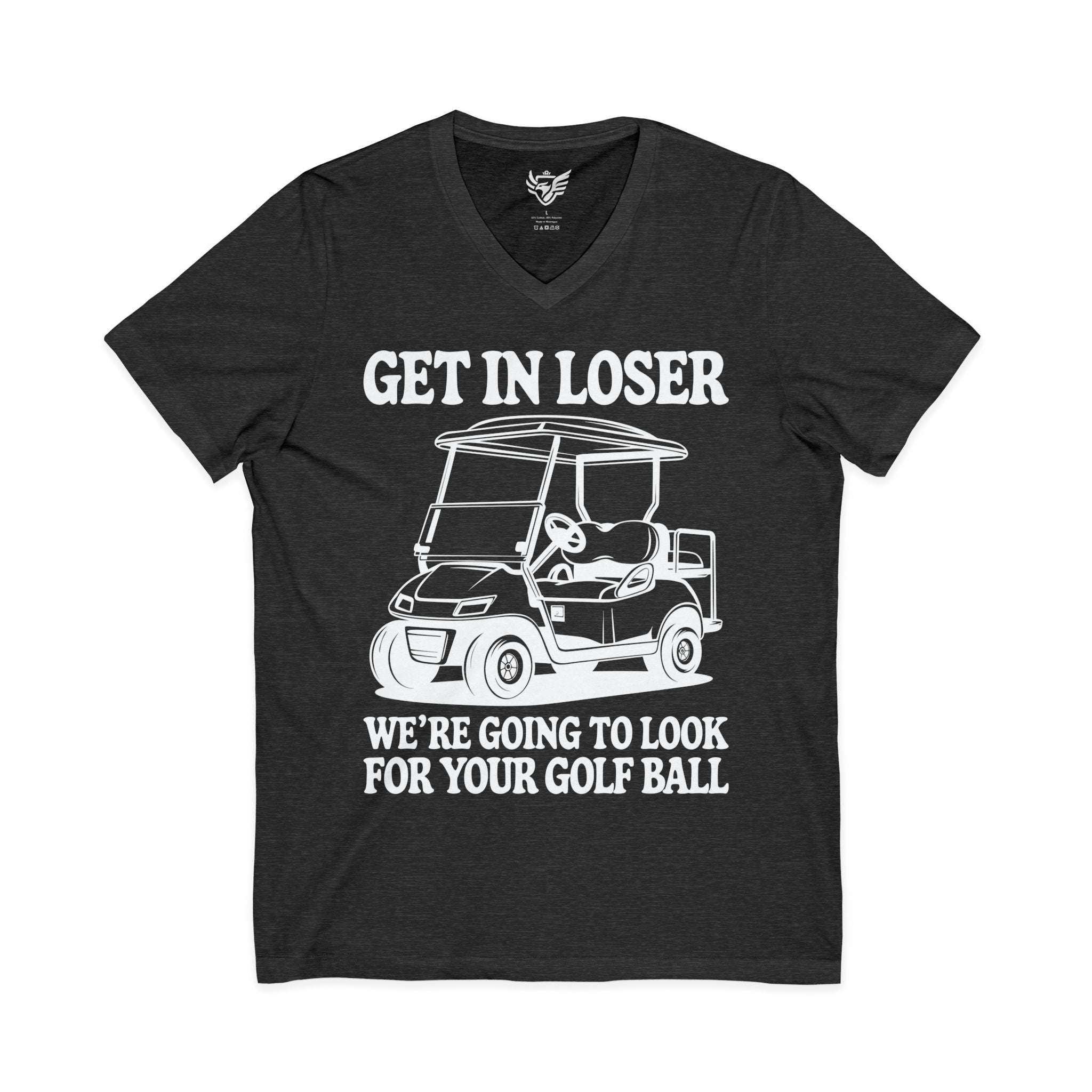 Get In Loser Jersey Short Sleeve V-Neck Tee
