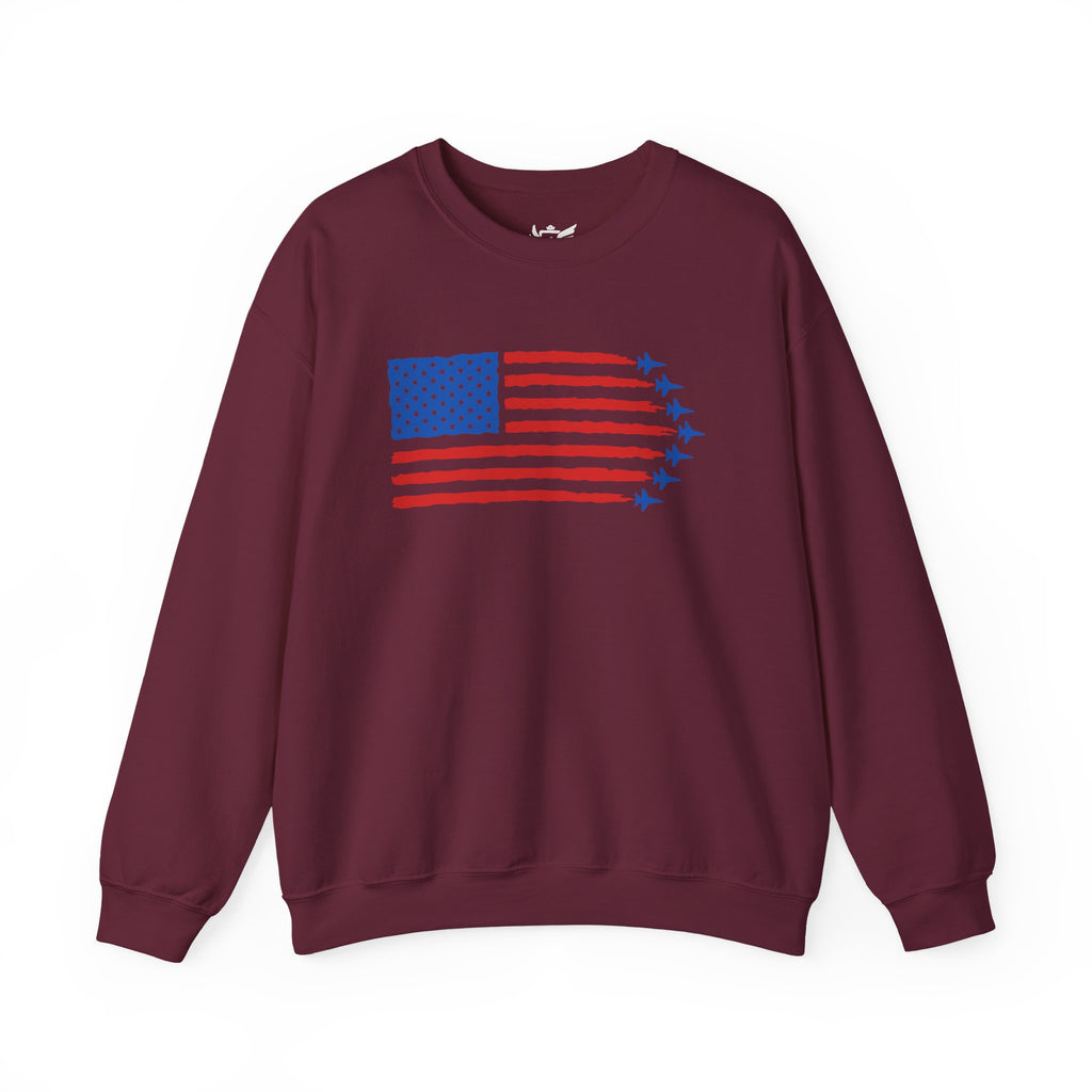 USA Jet Flag Heavy Blend™ Crewneck Sweatshirt