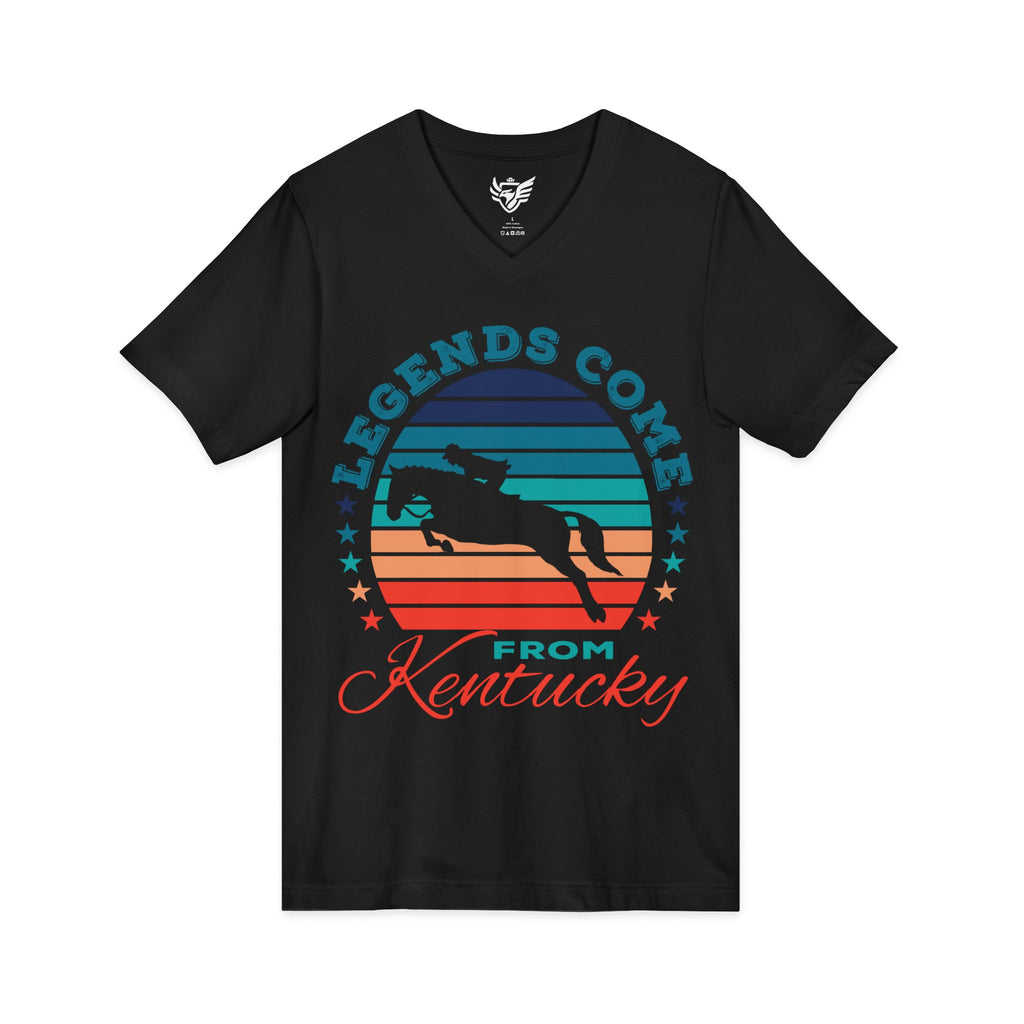 Unisex Legends 5 Star Jersey Short Sleeve V-Neck Tee
