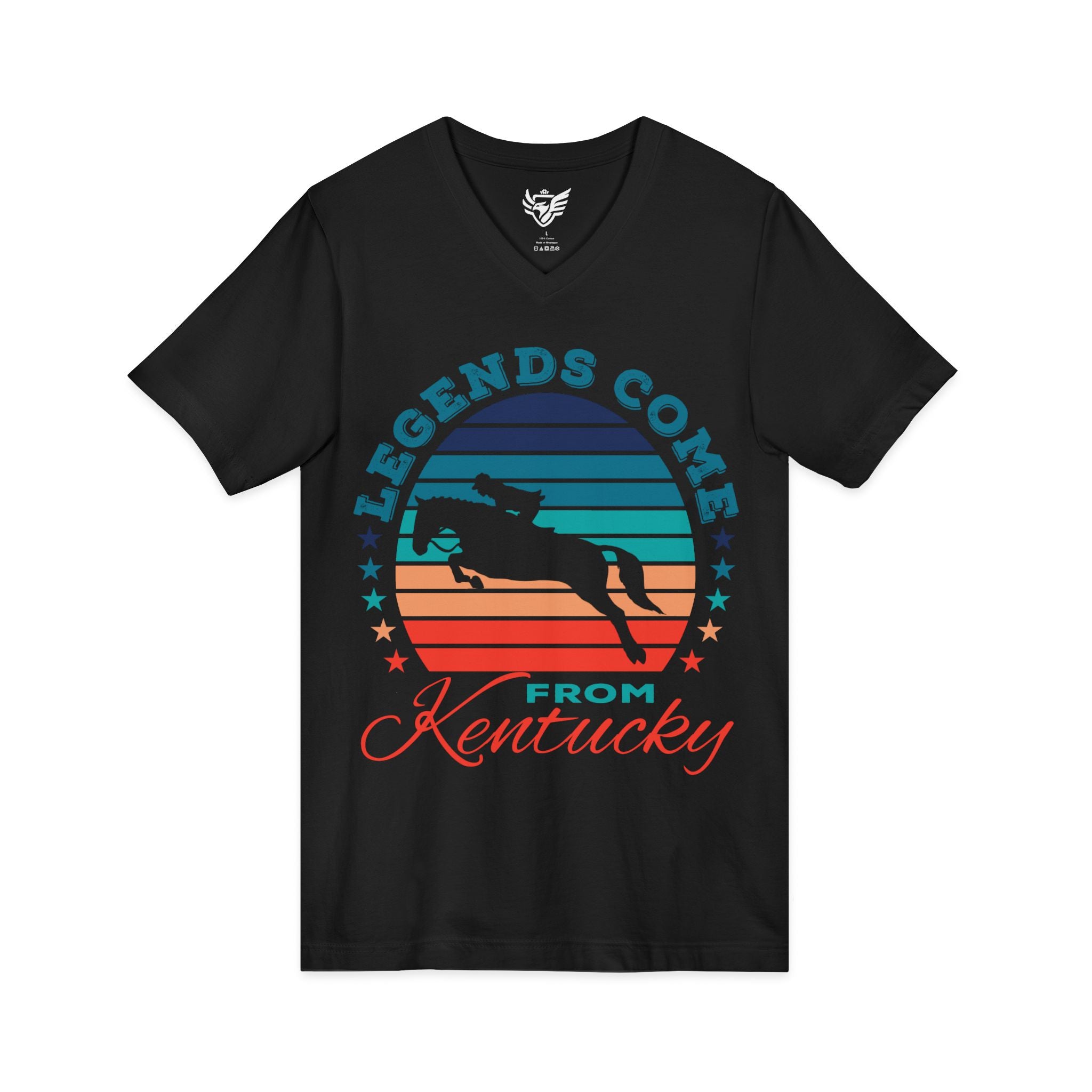 Unisex Legends 5 Star Jersey Short Sleeve V-Neck Tee