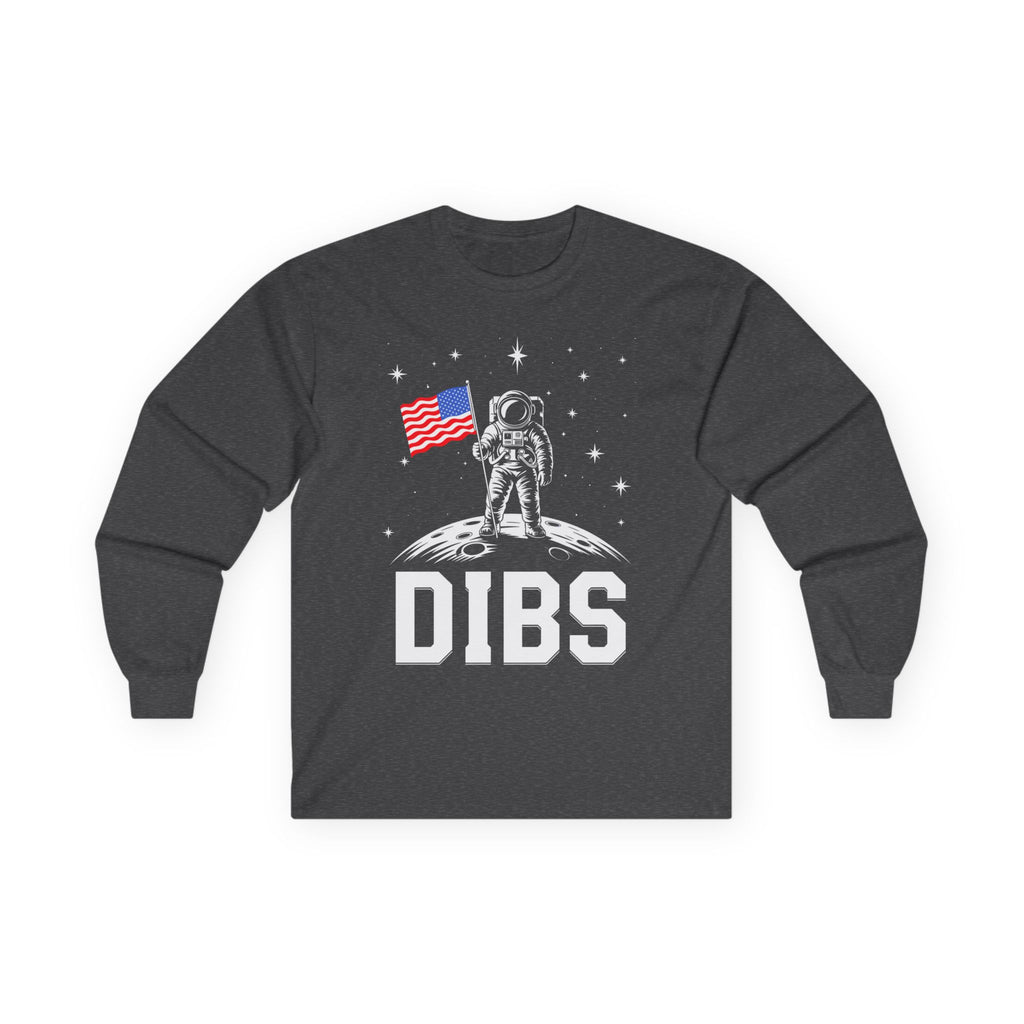 DIBS on the Moon Cotton Long Sleeve Tee